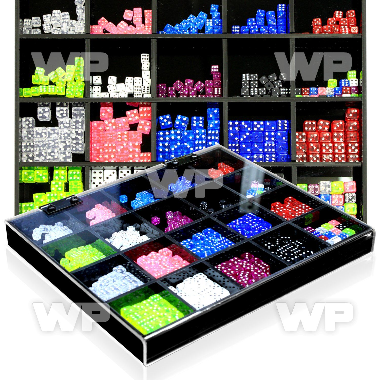 1j4c0 box w 4mm 5mm acrylic uv dices in mixed colors 1 2mm belly piercing
