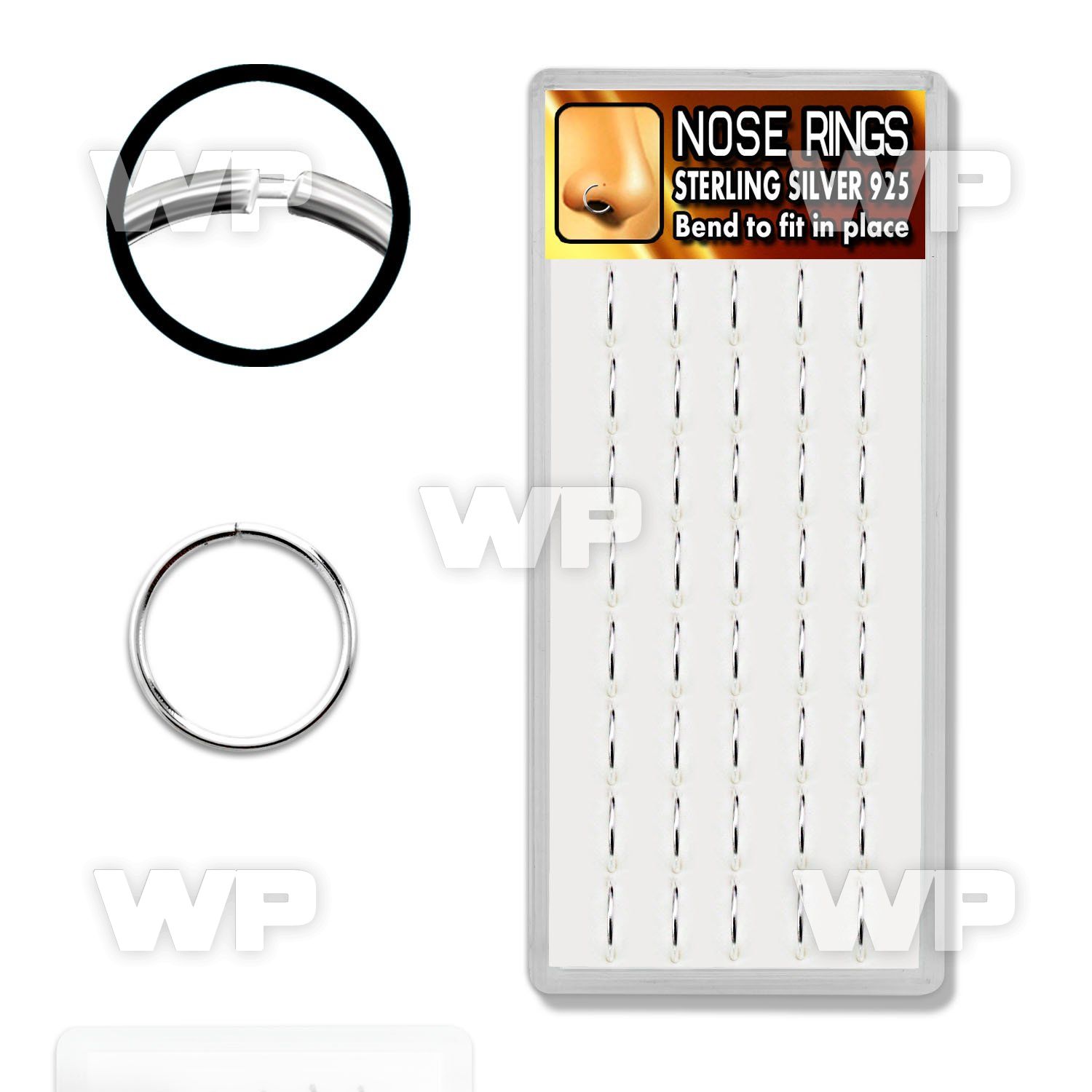 1u3jez box w silver 925 seamless nose ring s 1mm an outer diame nose piercing