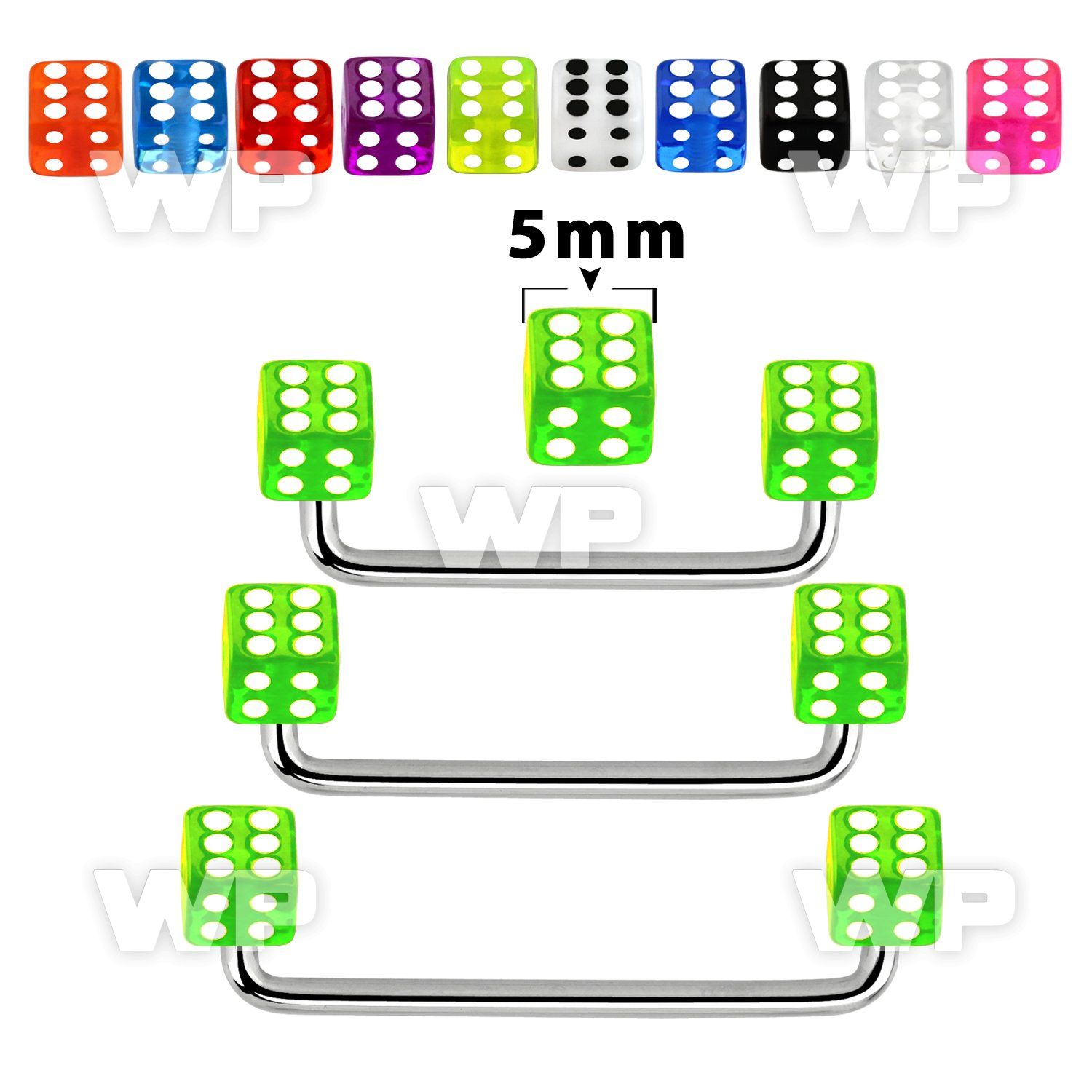 3h1q1s surgical steel surface barbell 1 6mm 90 degree angle 5mm surface piercing