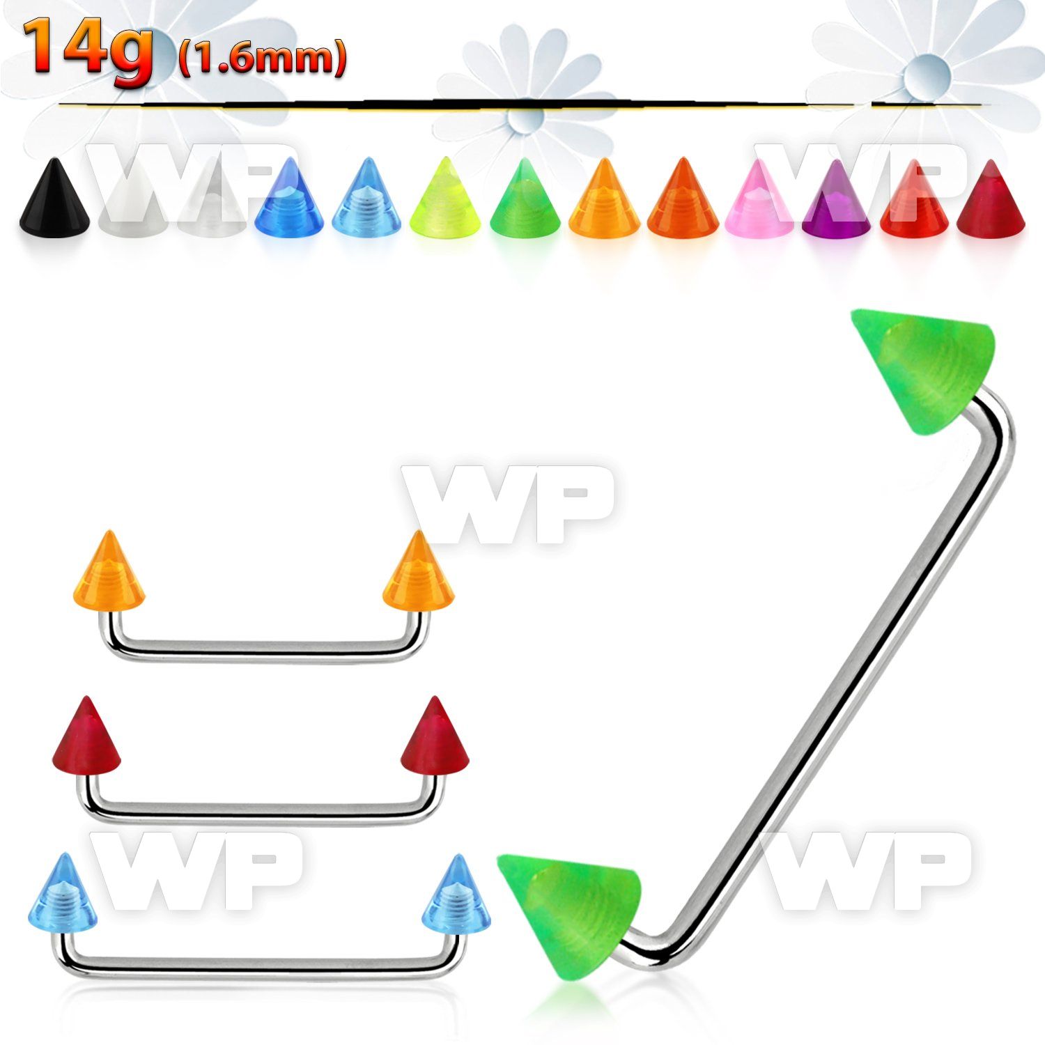 3h1qus surgical steel surface barbell 1 6mm 90 degree angle 5mm surface piercing