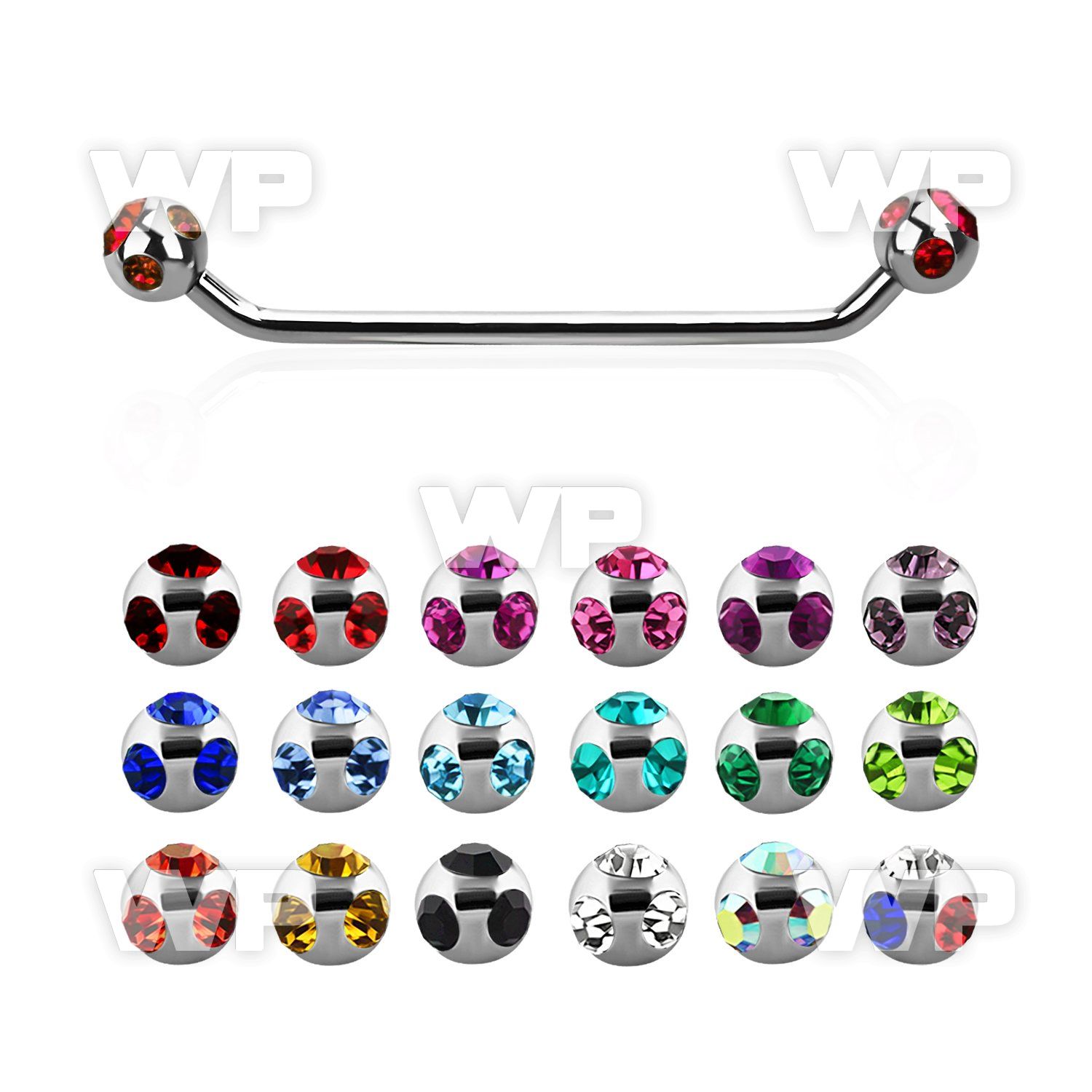 3h467 surgical steel surface barbell 1 6mm 45 degree angle 5mm surface piercing