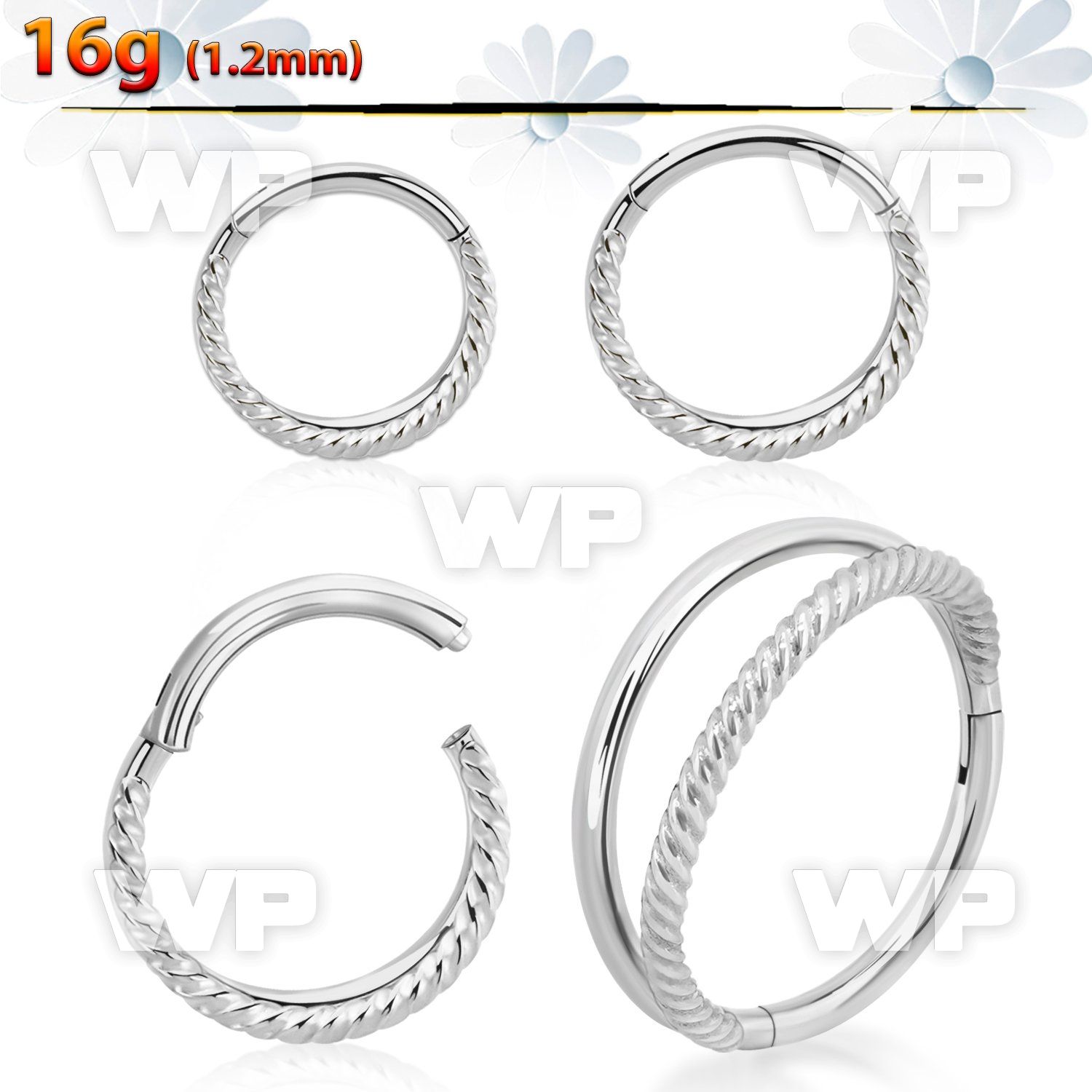 3i3xek implant grade steel hinged segment clicker twisted