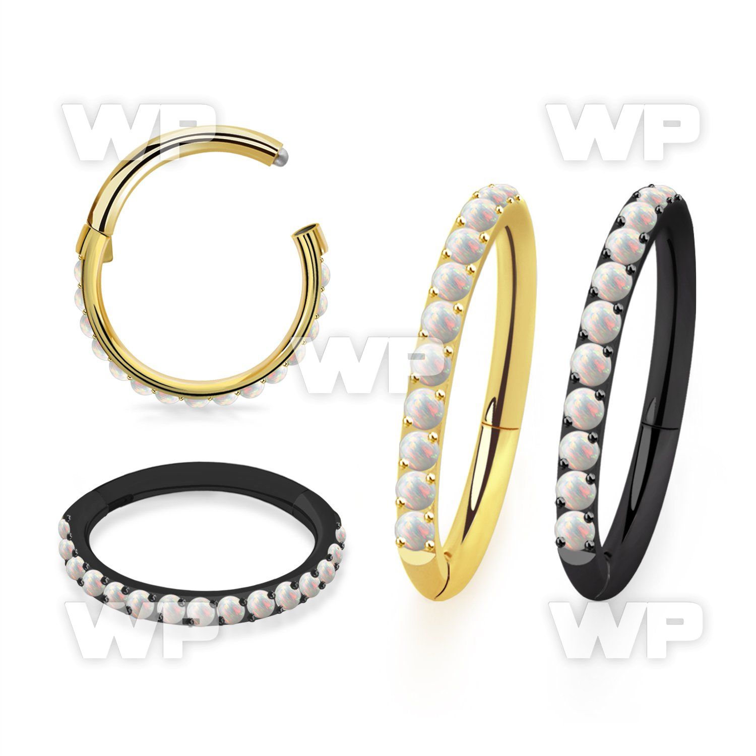 3i3xep5mr pvd steel hinged segment clicker 16g outward opal