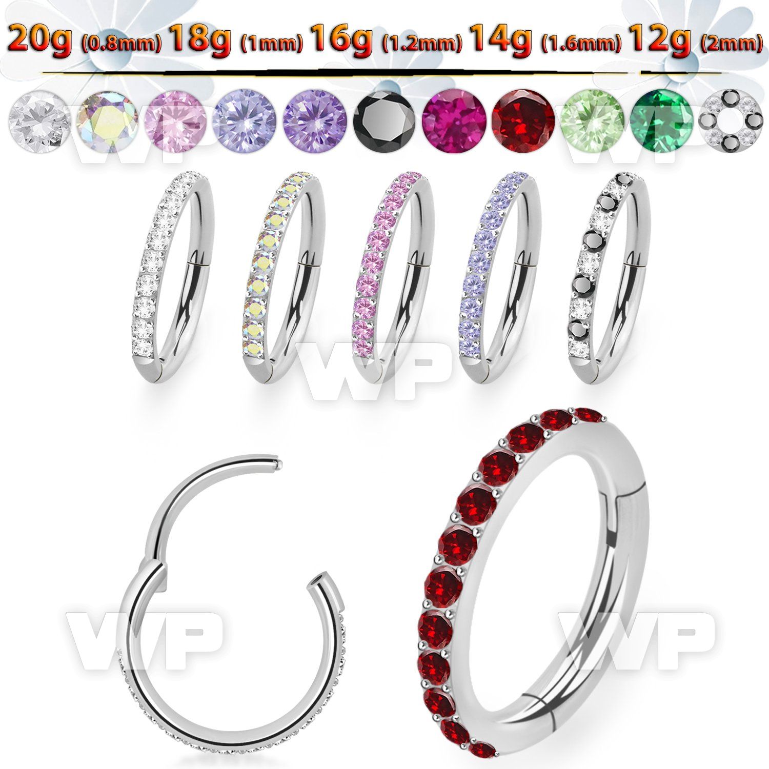 3i3xep implant grade steel segment ring cz stones