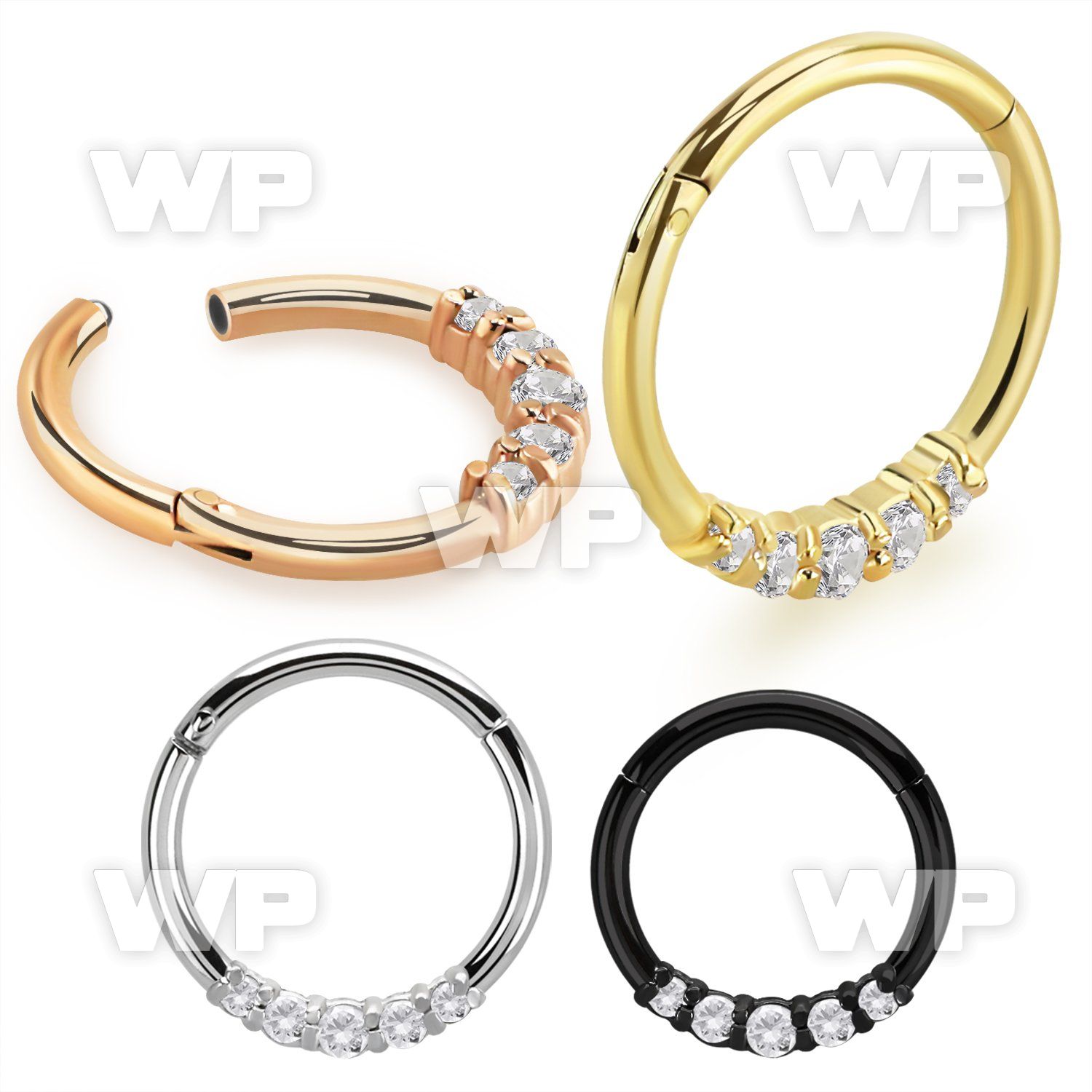 3ir3xkt pvd finish steel hinged segment clicker cnc cz side