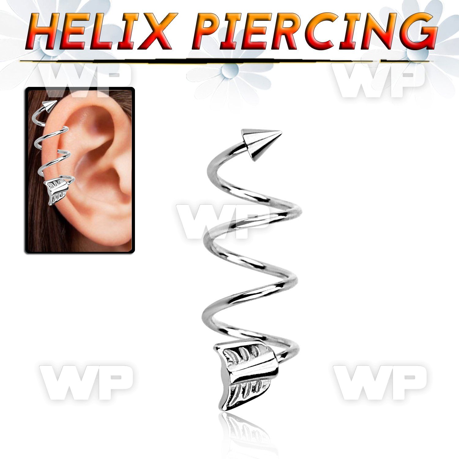 3mxw7o triple surgical steel helix spiral piercing 1 2mm 4mm helix piercing