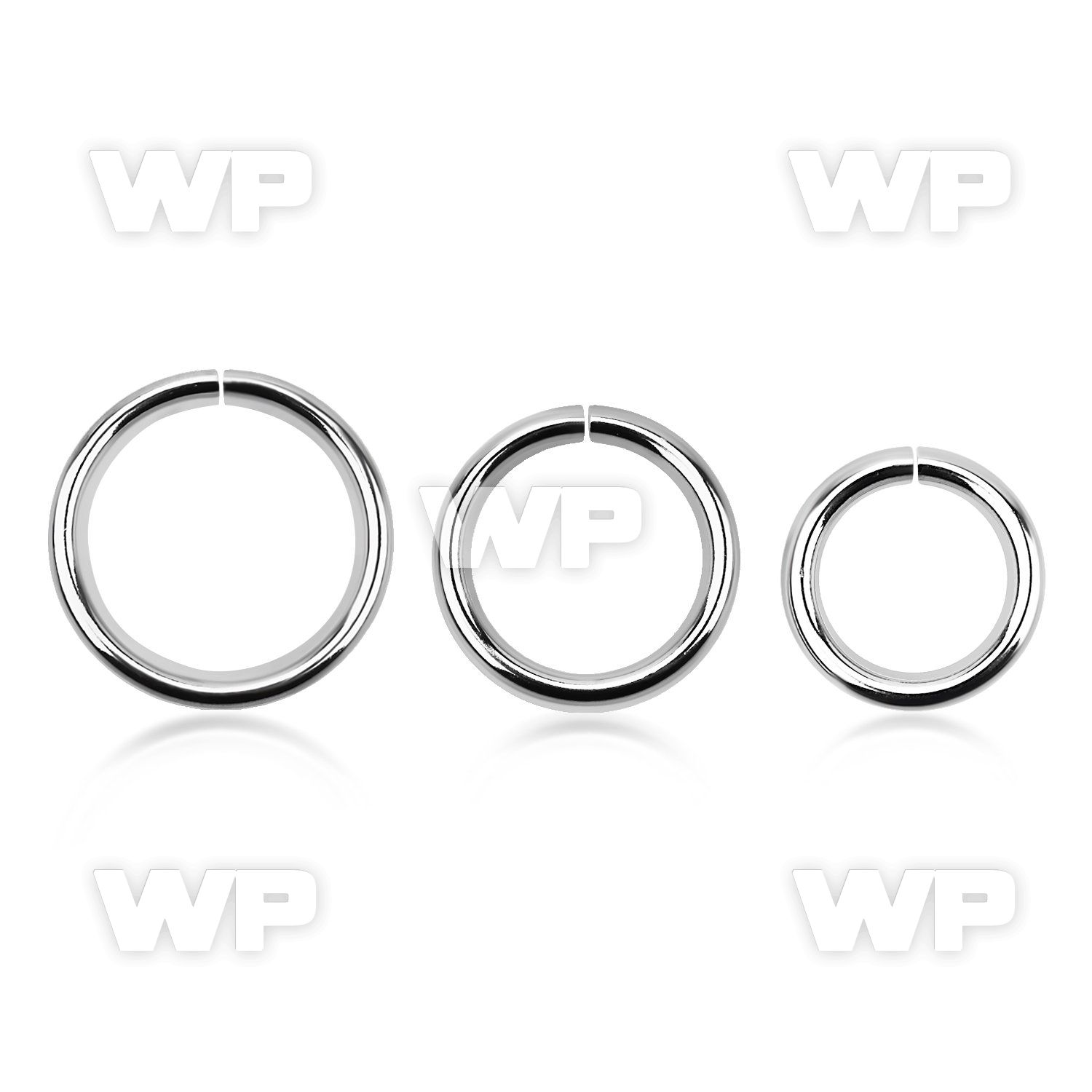 3wbe0 surgical steel seamless ring 1 6mm ear lobe piercing