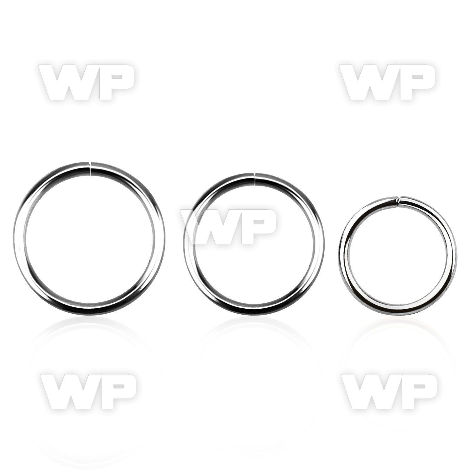 3wbkp surgical seamless steel ring 0 8mm ear lobe piercing