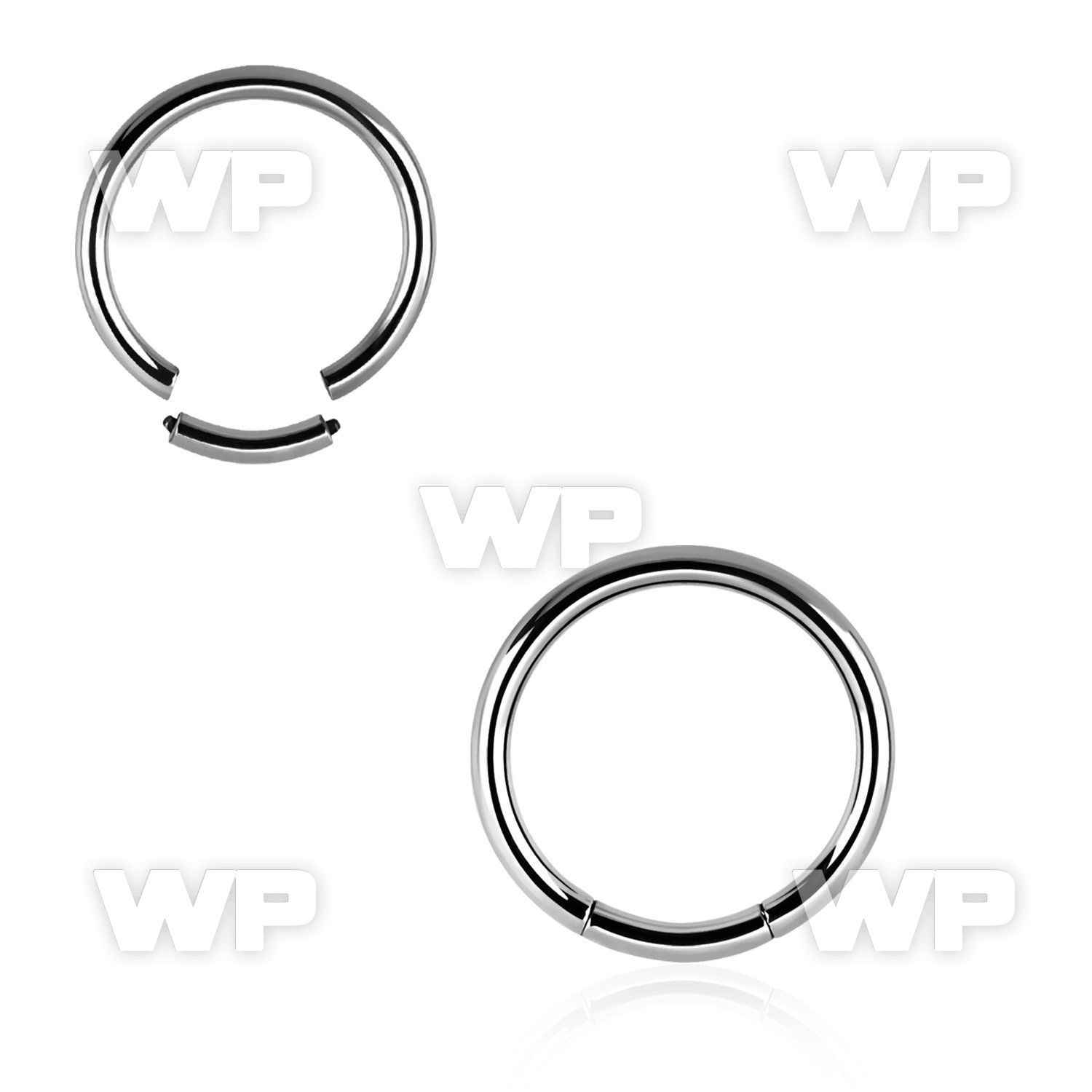 3wiey surgical steel segment ring 1 2mm ear lobe piercing