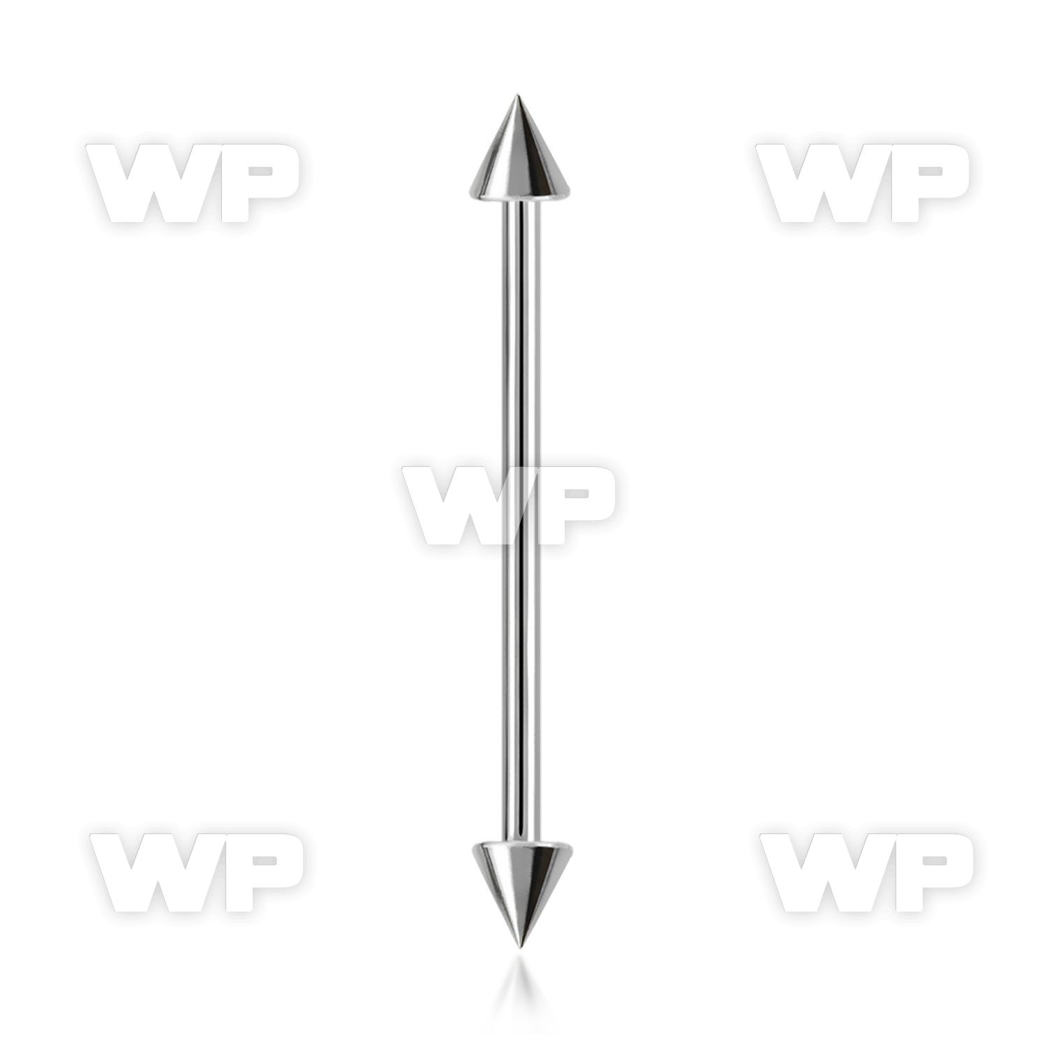 448u16u0 surgical steel industrial barbell 1 6mm 4mm cone 