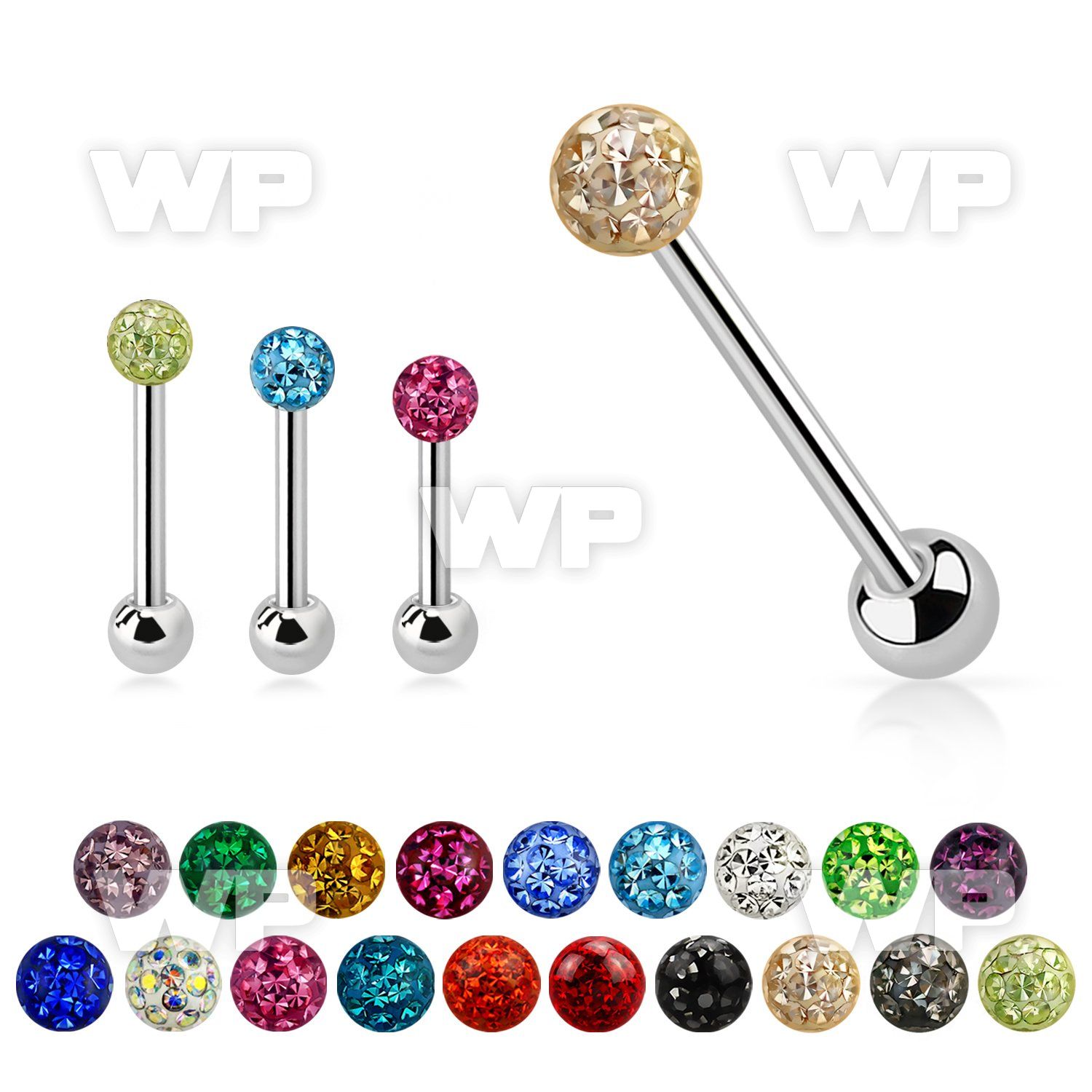 44day surgical steel tongue bar 1 6mm 6mm ball ferido glue cry tongue piercing