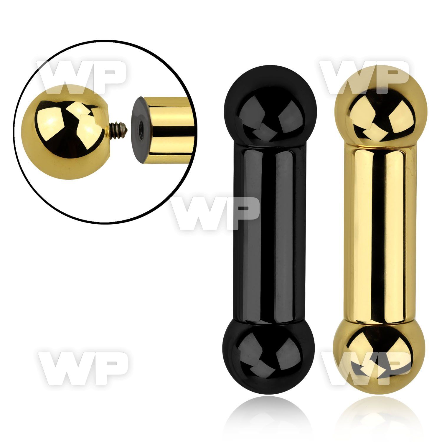 44rk ion plated 316l steel big gauge tongue barthickness of tongue piercing