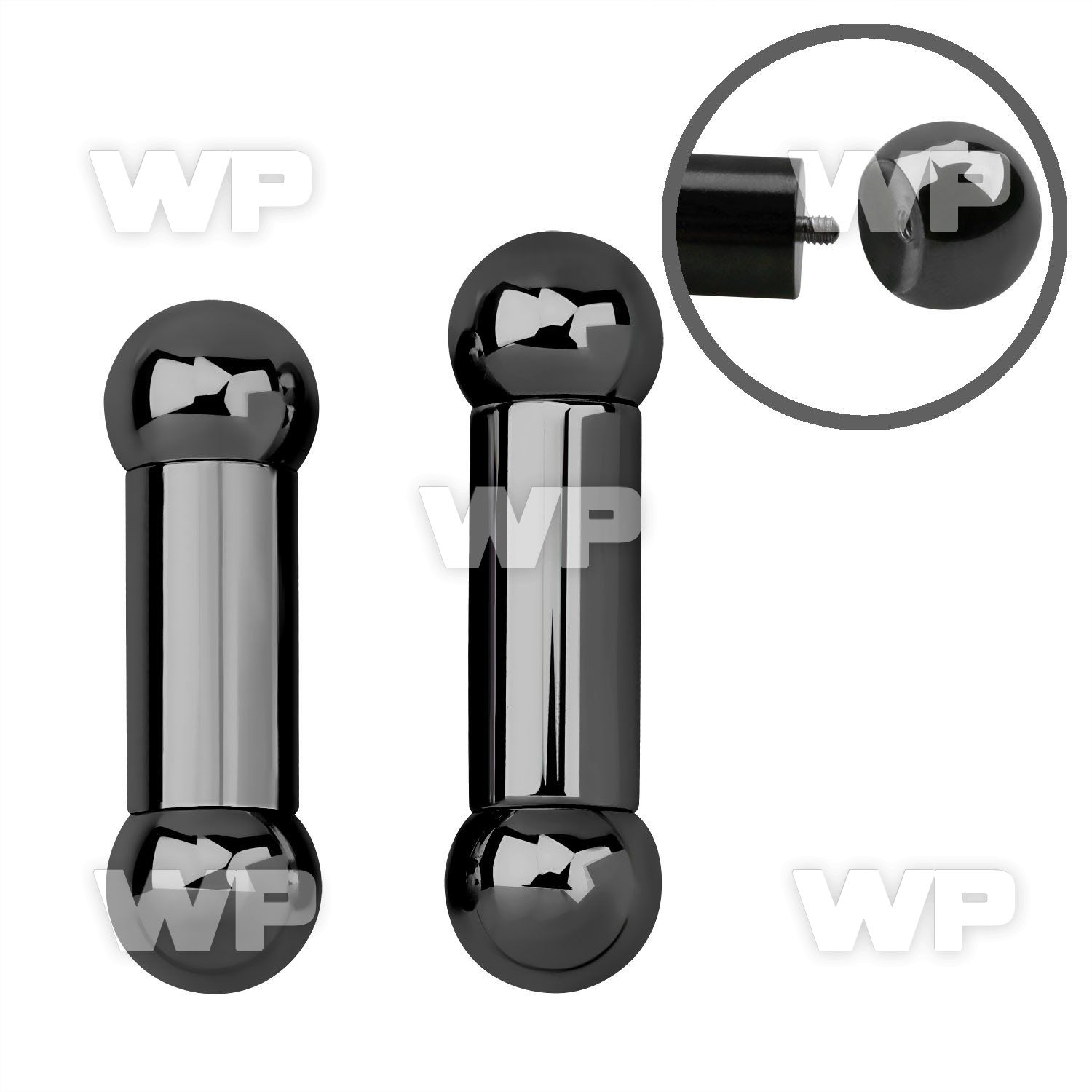 44rpf ion plated 316l steel big gauge tongue barthickness of tongue piercing