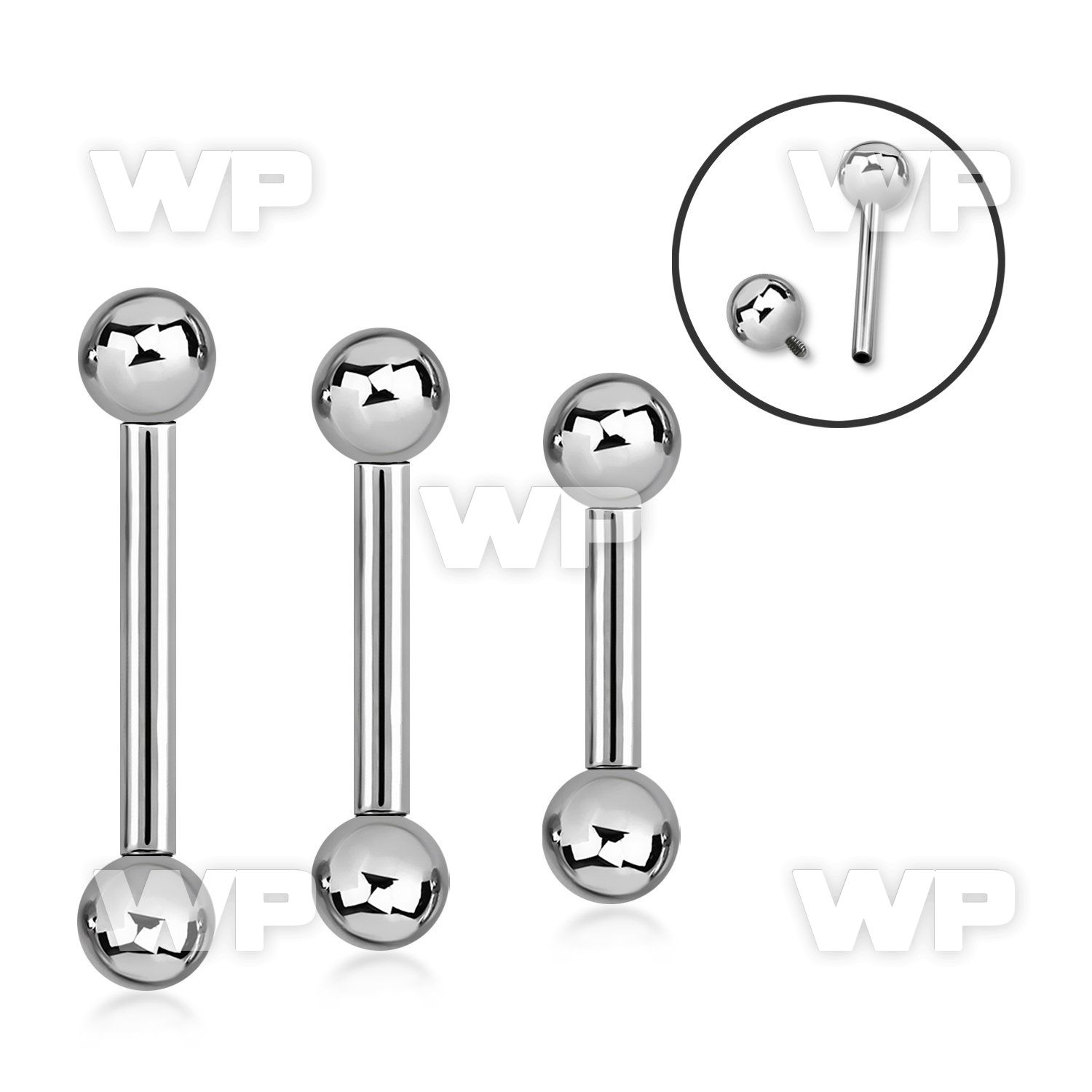 44w48u surgical steel eyebrow barbell 1 2mm 3mm internally thre eyebrow piercing
