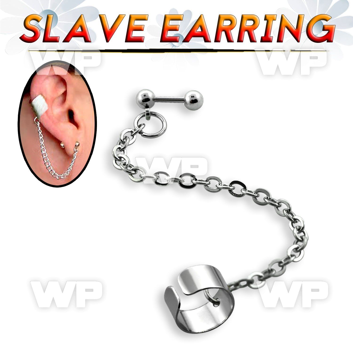 44waky surgical steel barbell 1 2mm 4mm ball s length 6mm 1 4 ear lobe piercing