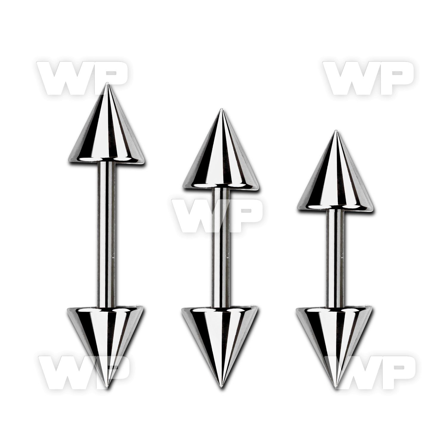 44was9 surgical steel eyebrow or helix barbell 1 2mm 5mm cones ear lobe piercing