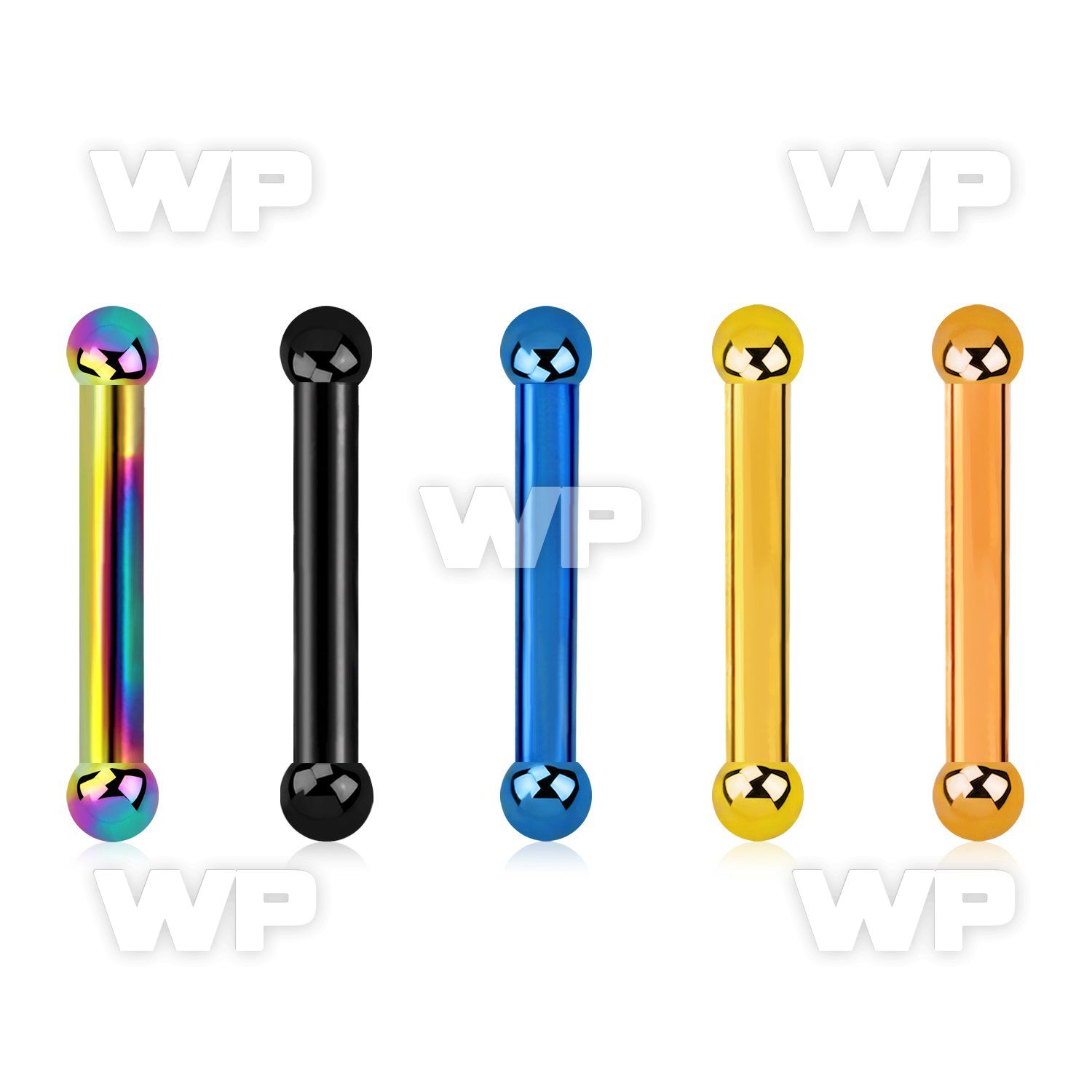 44wr4k ion plated surgical steel eyebrow or helix barbell 1 2mm eyebrow piercing