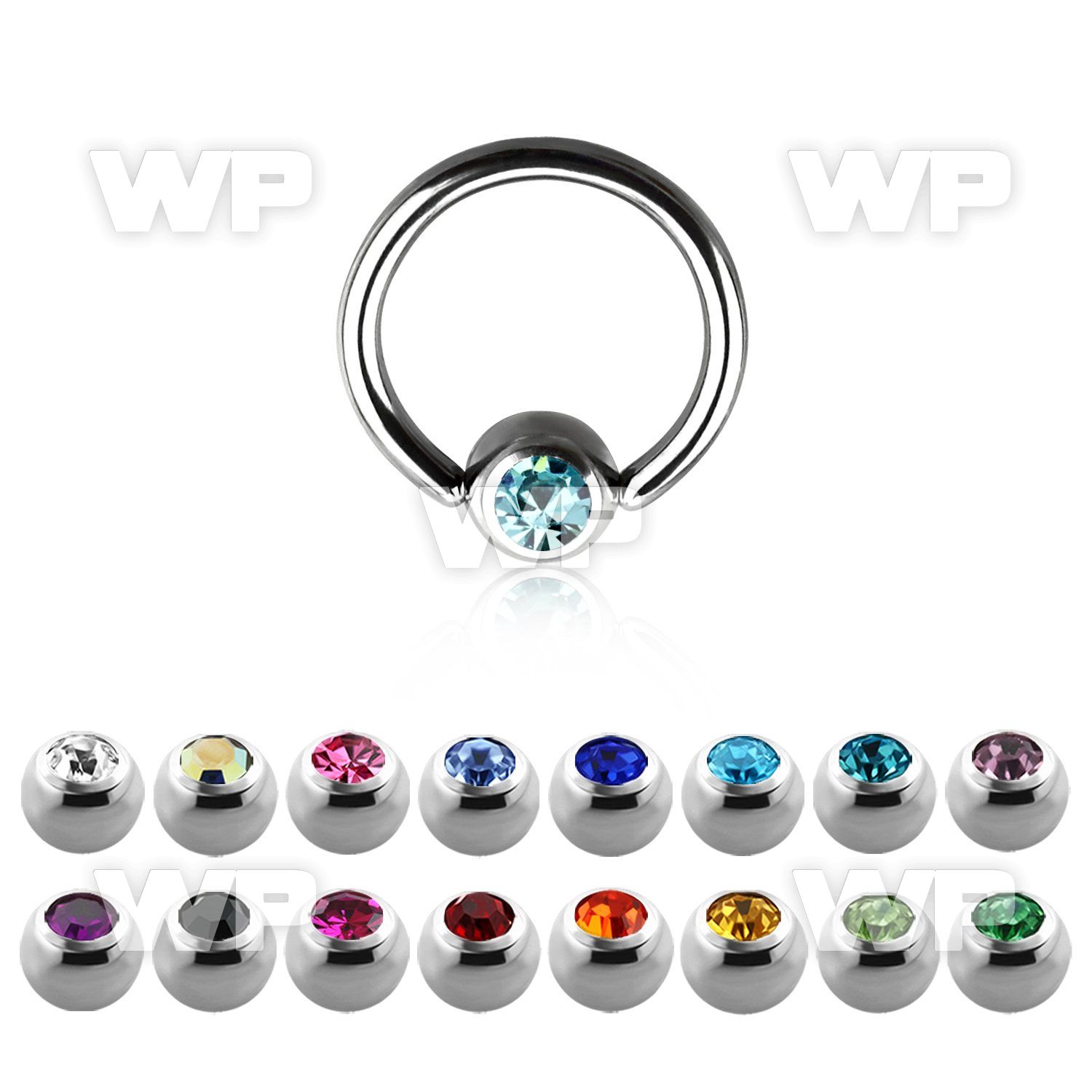 46w603 surgical steel captive bead ring 1 2mm 4mm closure ball ear lobe piercing