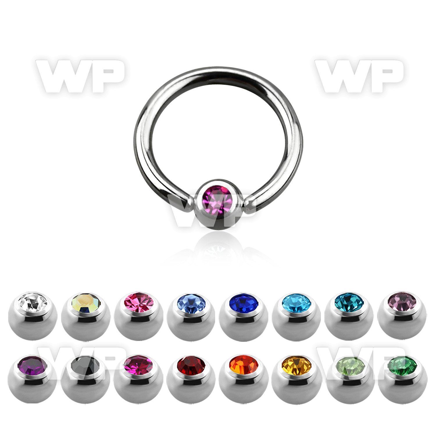 46w6z surgical steel captive bead ring 1 2mm 3mm closure ball ear lobe piercing