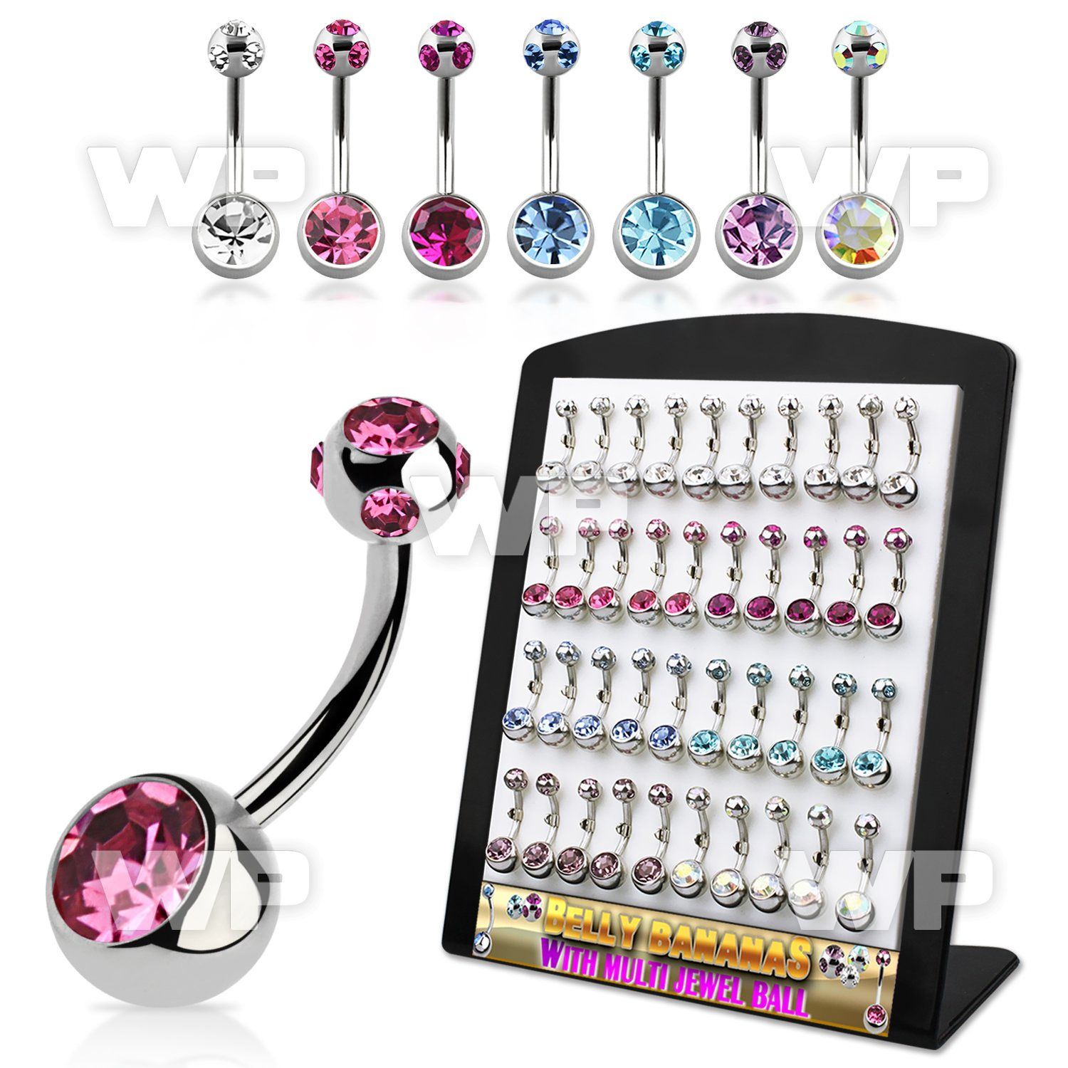 4aj8fks display w 316l steel belly ring w dangling upper 5mm belly piercing