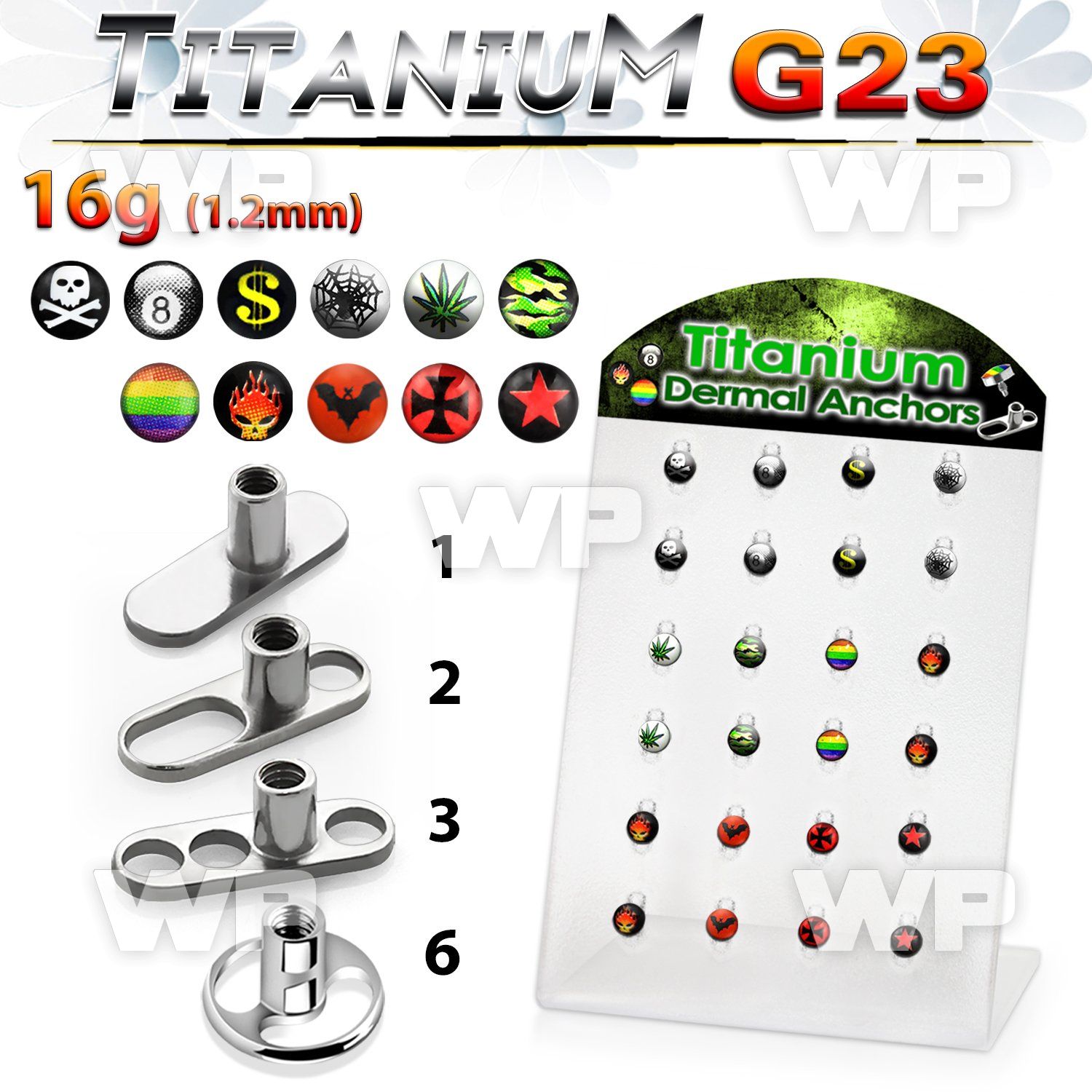 4ar37e board w solid g23 titanium dermal anchor g23 titanium top belly piercing