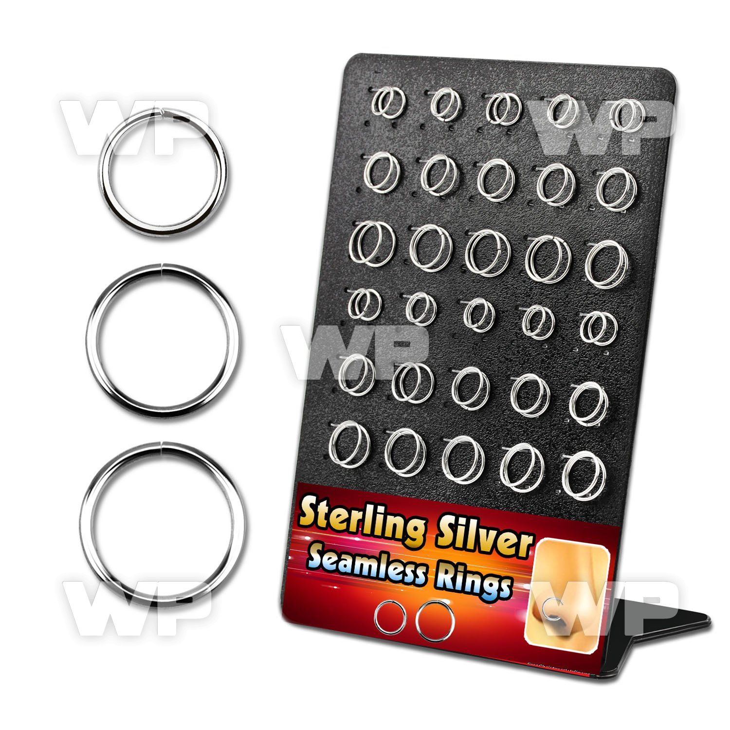 4auxjez board w silver 925 seamless ring 0 8mm diameter measure eyebrow piercing