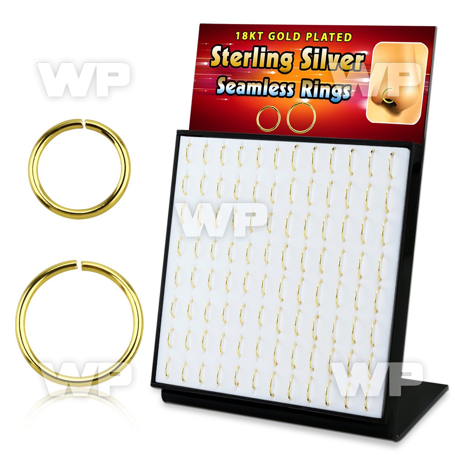 4auxjfst 18k gold plated 925 silver seamless rings board