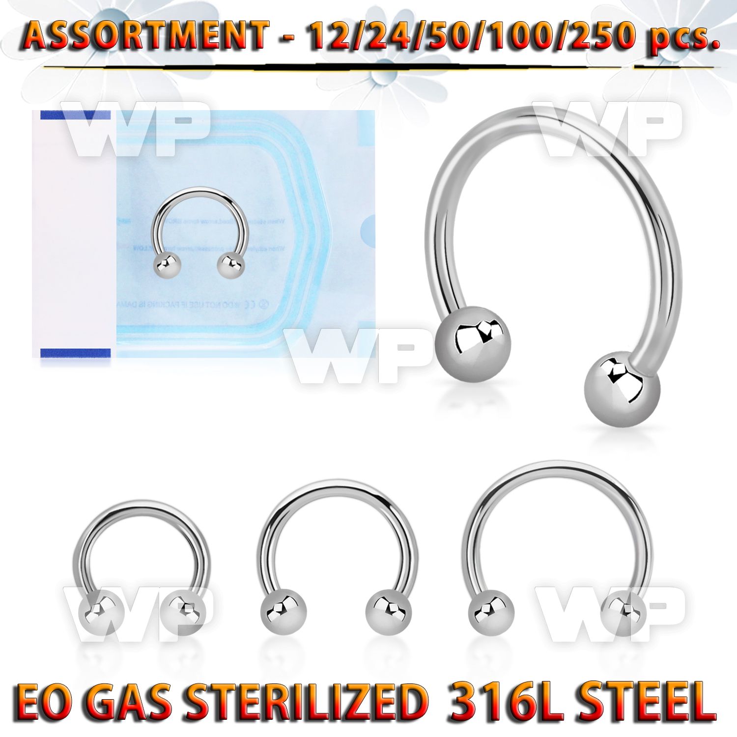 4b20l0 surgical steel cbr horseshoes 1 2mm 3mm balls1 4 to 9 1 belly piercing