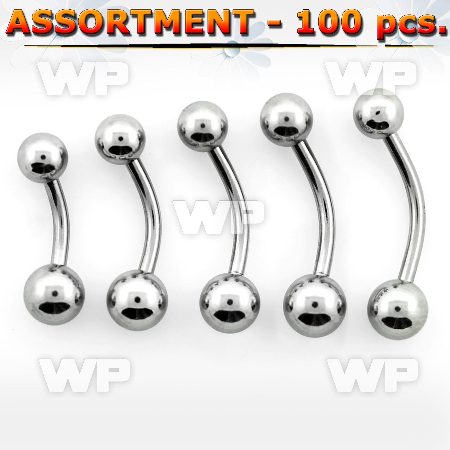 4b2e9s steel belly bananas 1 6mm 5 6mm ball belly piercing