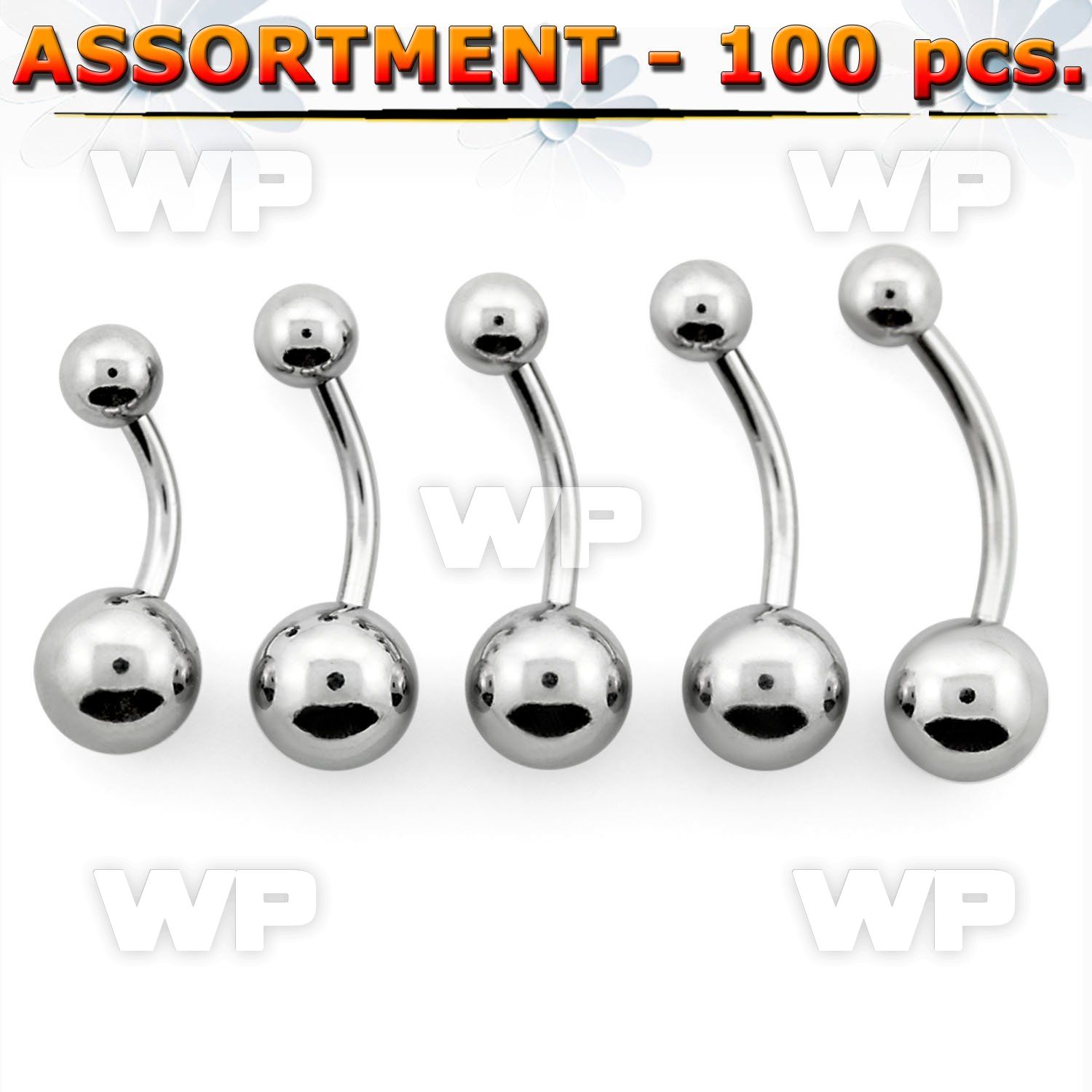 4b2e9y steel belly bananas 1 6mm 5 8mm ball belly piercing