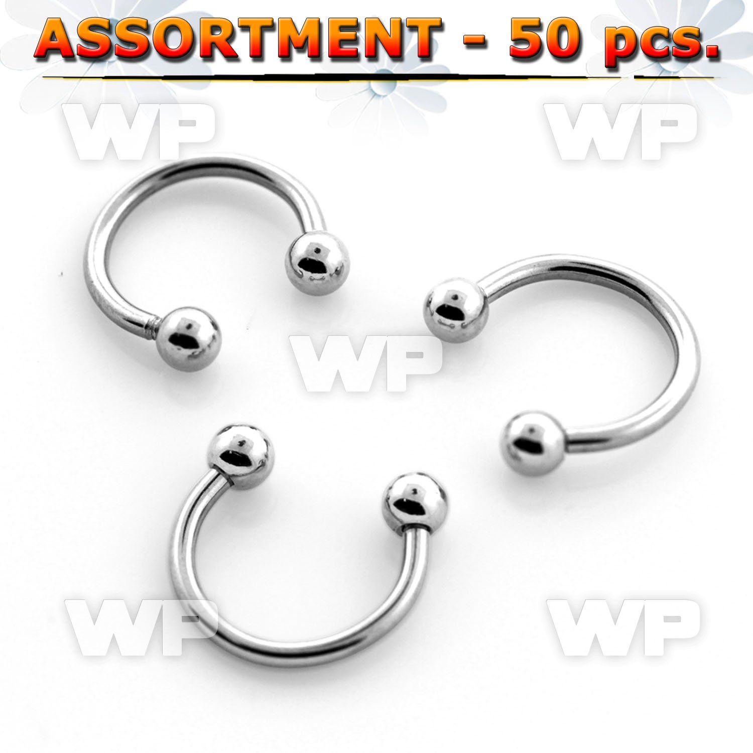 4b2eez surgical steel cbr horseshoe 1 6mms 4mm ball belly piercing