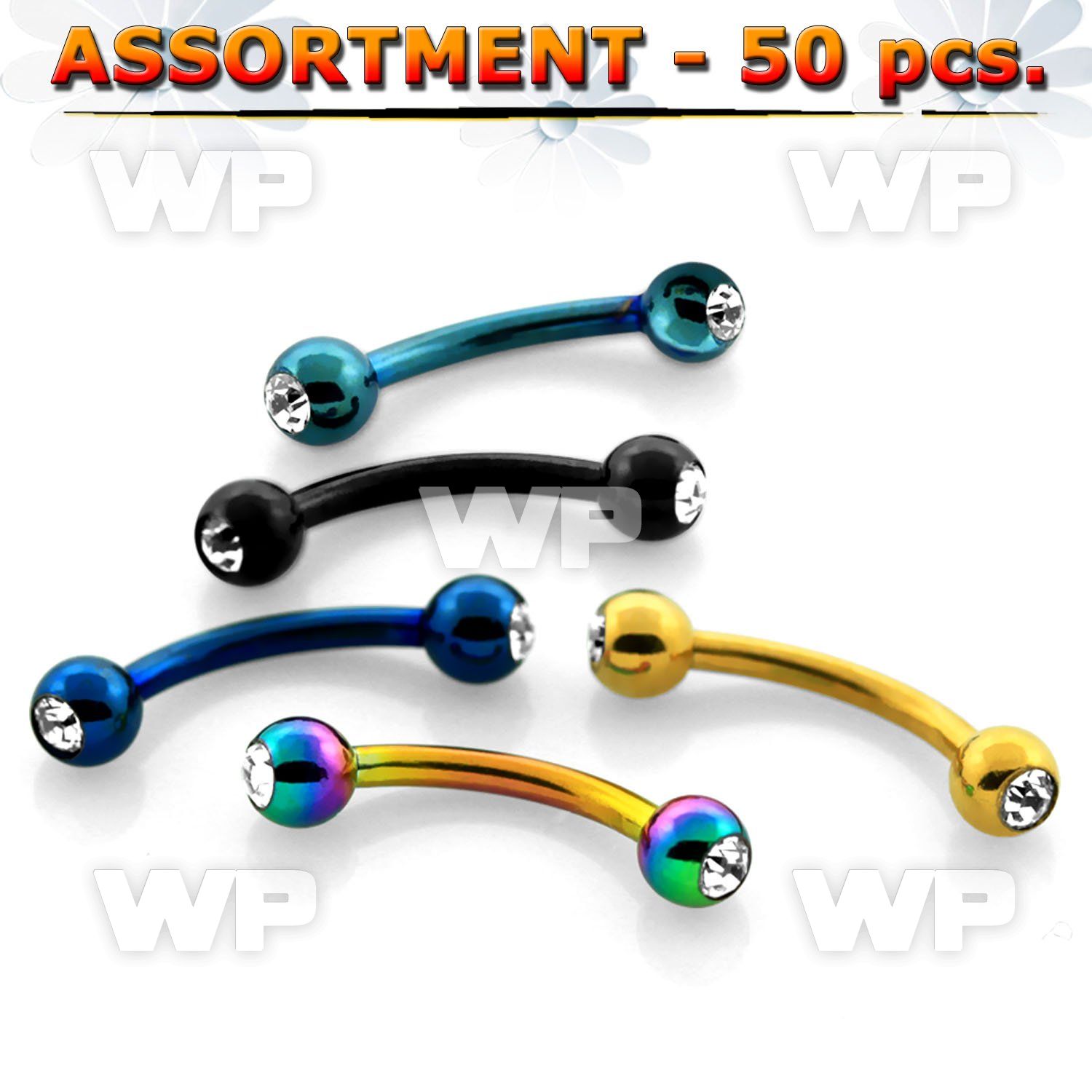 4b2ep9 of ion plated 316l steel micro bananas 1 2mm 3mm press eyebrow piercing