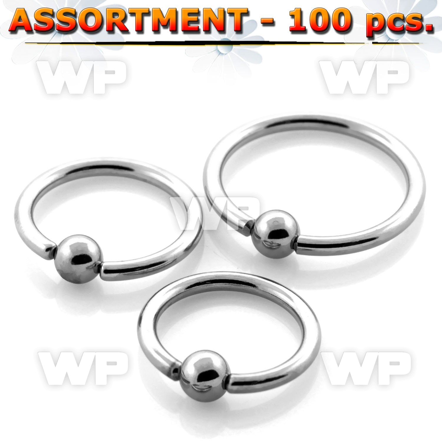 4b2eps 316l steel captive bead ring 1 6mm 4mm ball ear lobe piercing