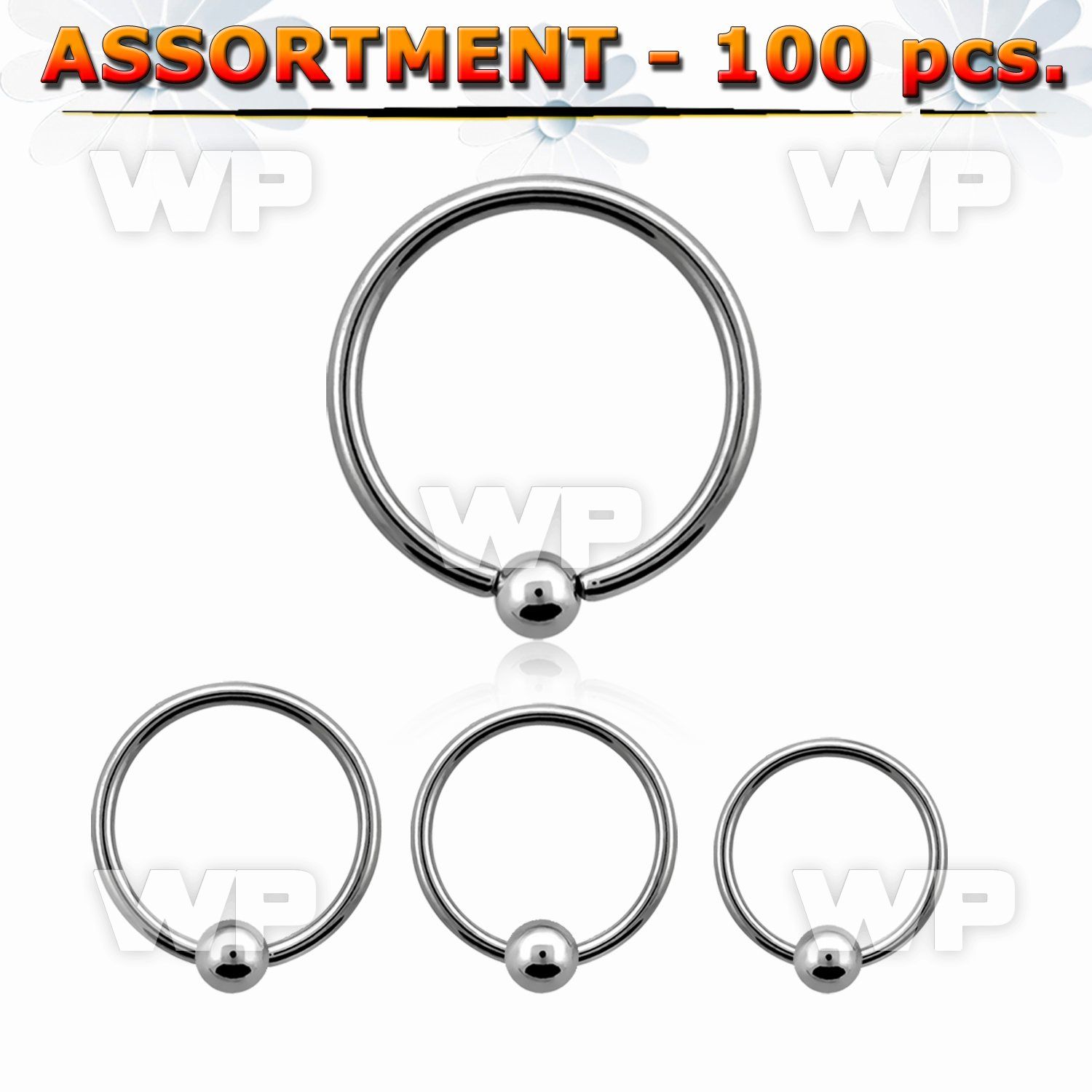 4b2epy surgical steel captive bead ring 1 2mm 3mm ball length ear lobe piercing