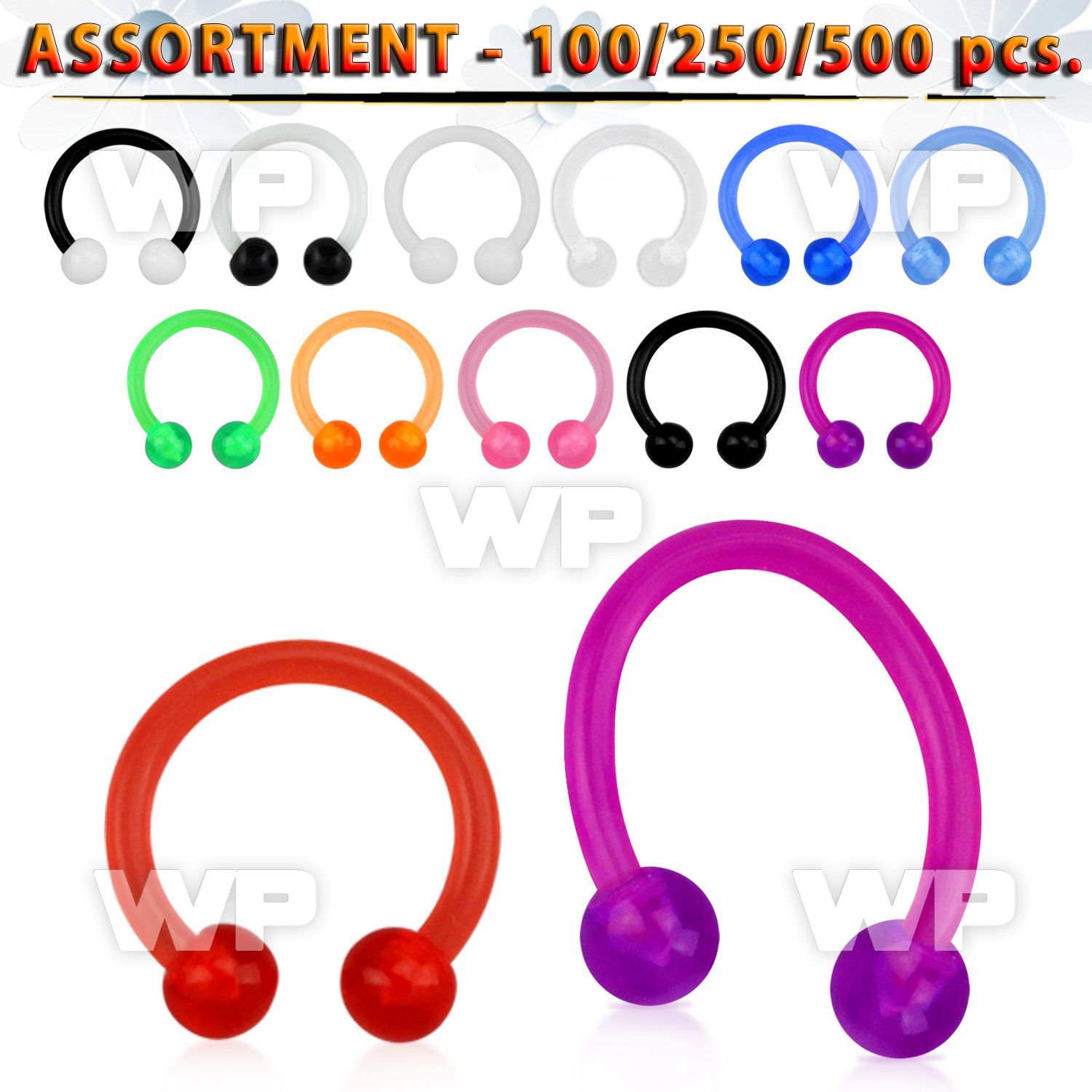 4b2esl acrylic uv cbr horseshoes 1 2mm 3mm acrylic ballsdiamete belly piercing