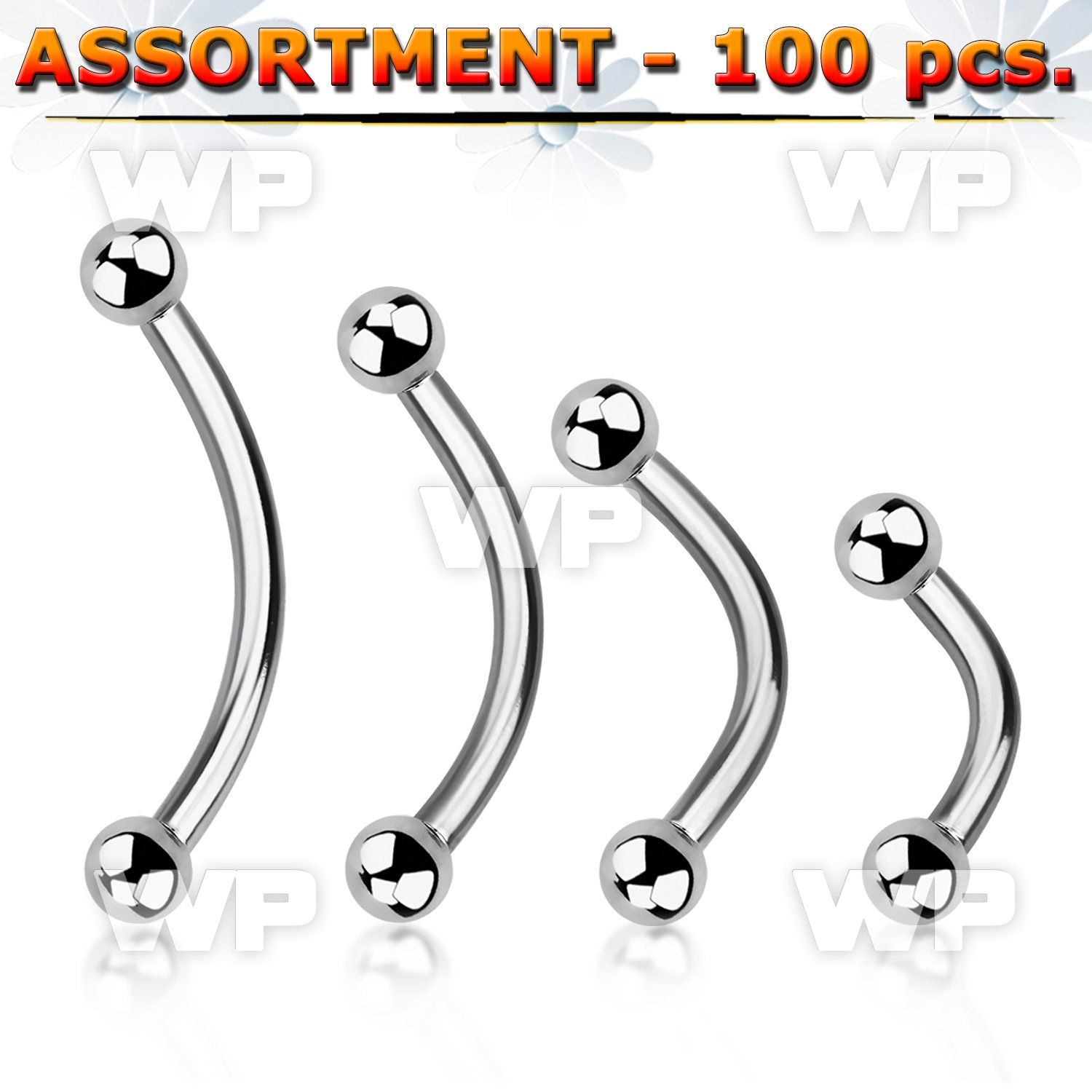 4b2et4 surgical steel micro bananas 2 5mm ball eyebrow piercing