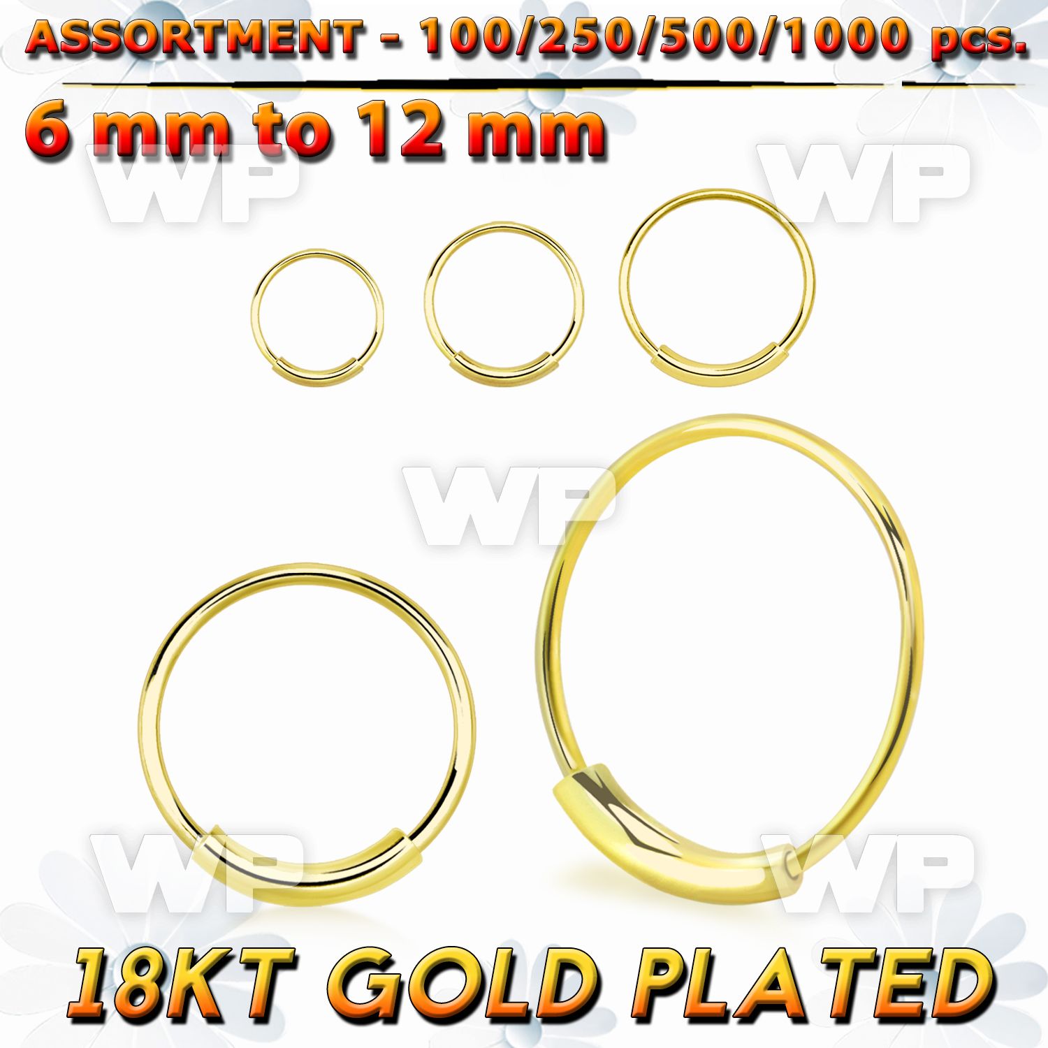 4b2k9e silver 925 endless nose ring s real gold 18k plating 0 6 nose piercing