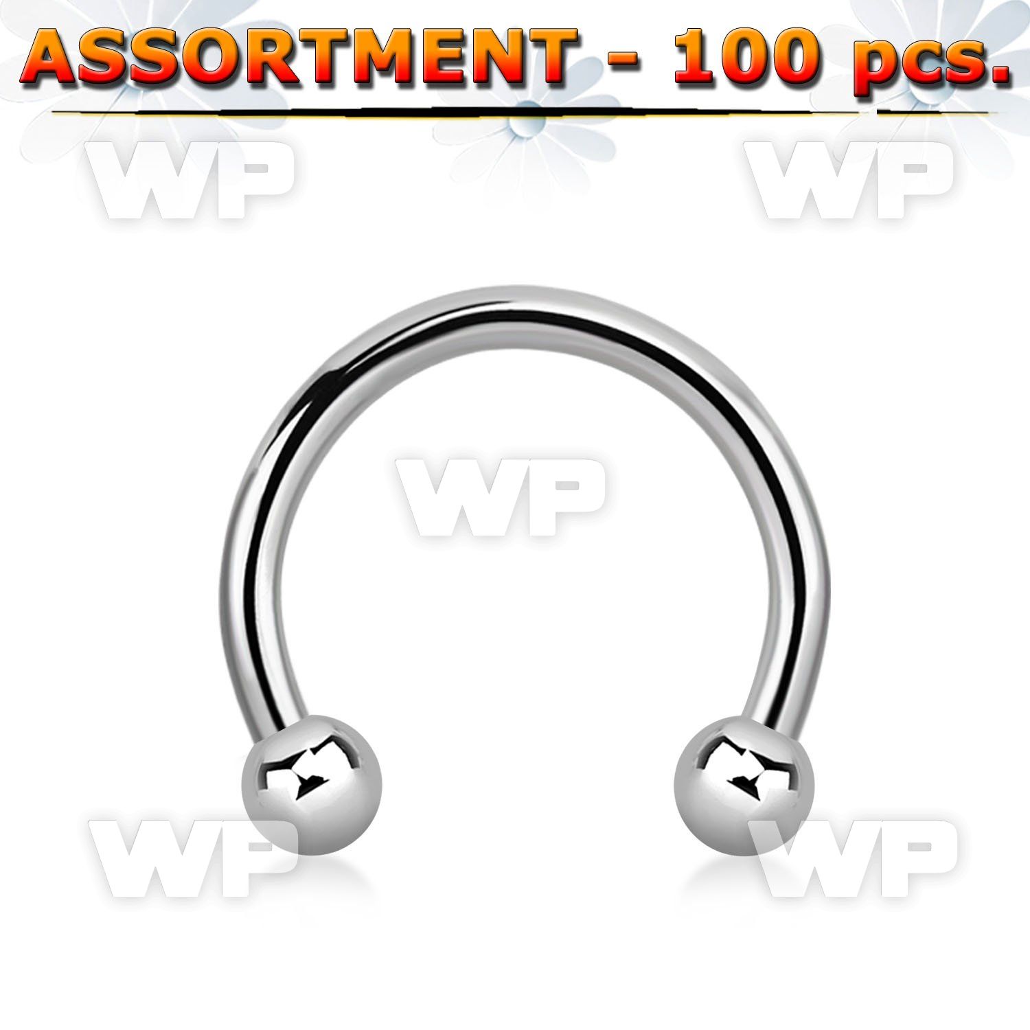 4b2kk4 surgical steel eyebrow cbr horseshoes 2 5mm ball belly piercing