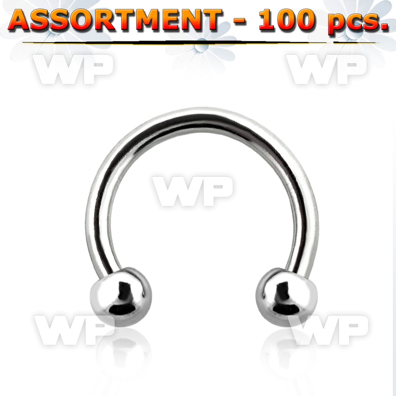 4b2kk7 surgical steel eyebrow cbr horseshoes 3mm ball belly piercing