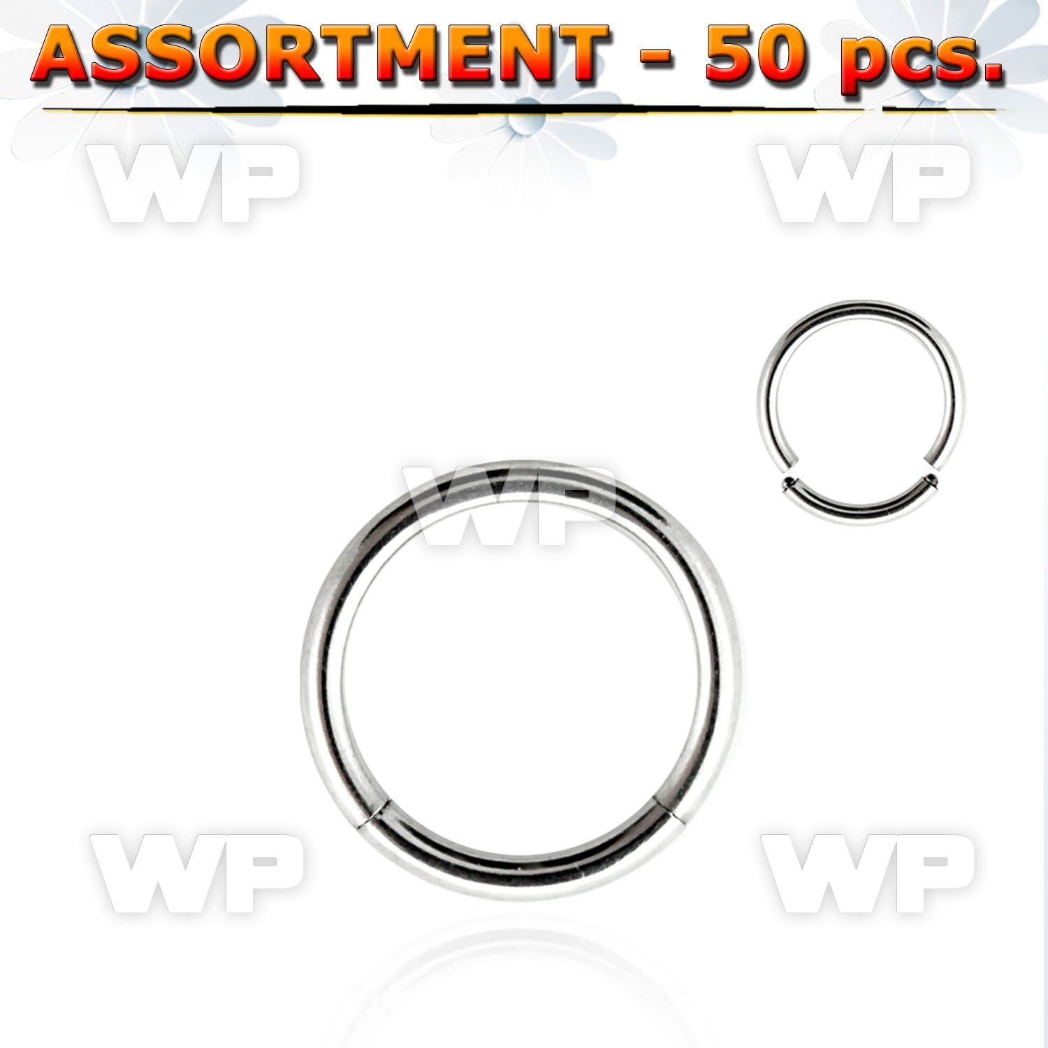 4b2kke4 of surgical steel segment ring s 1 2mm ear lobe piercing