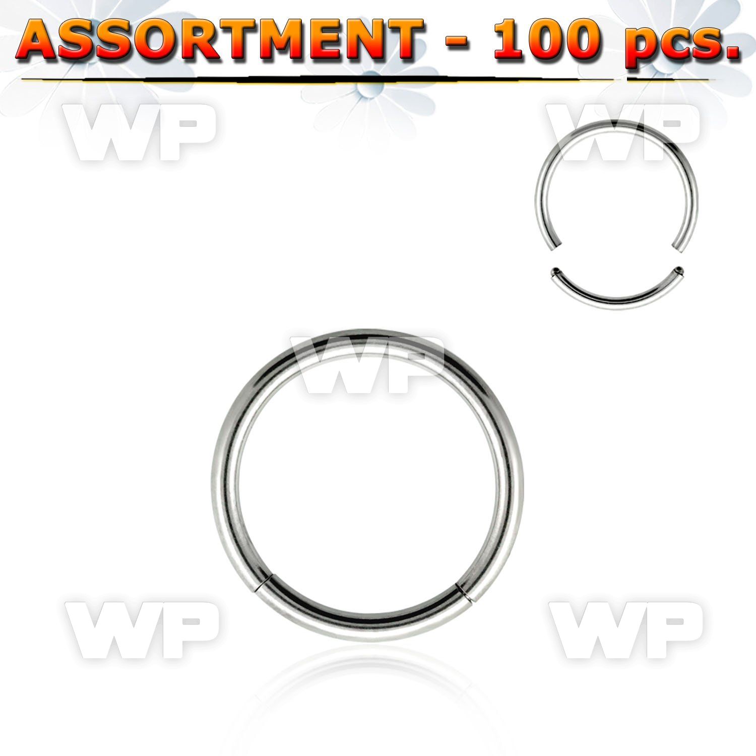 4b2kkz4 surgical steel seamless ring 1mm ear lobe piercing