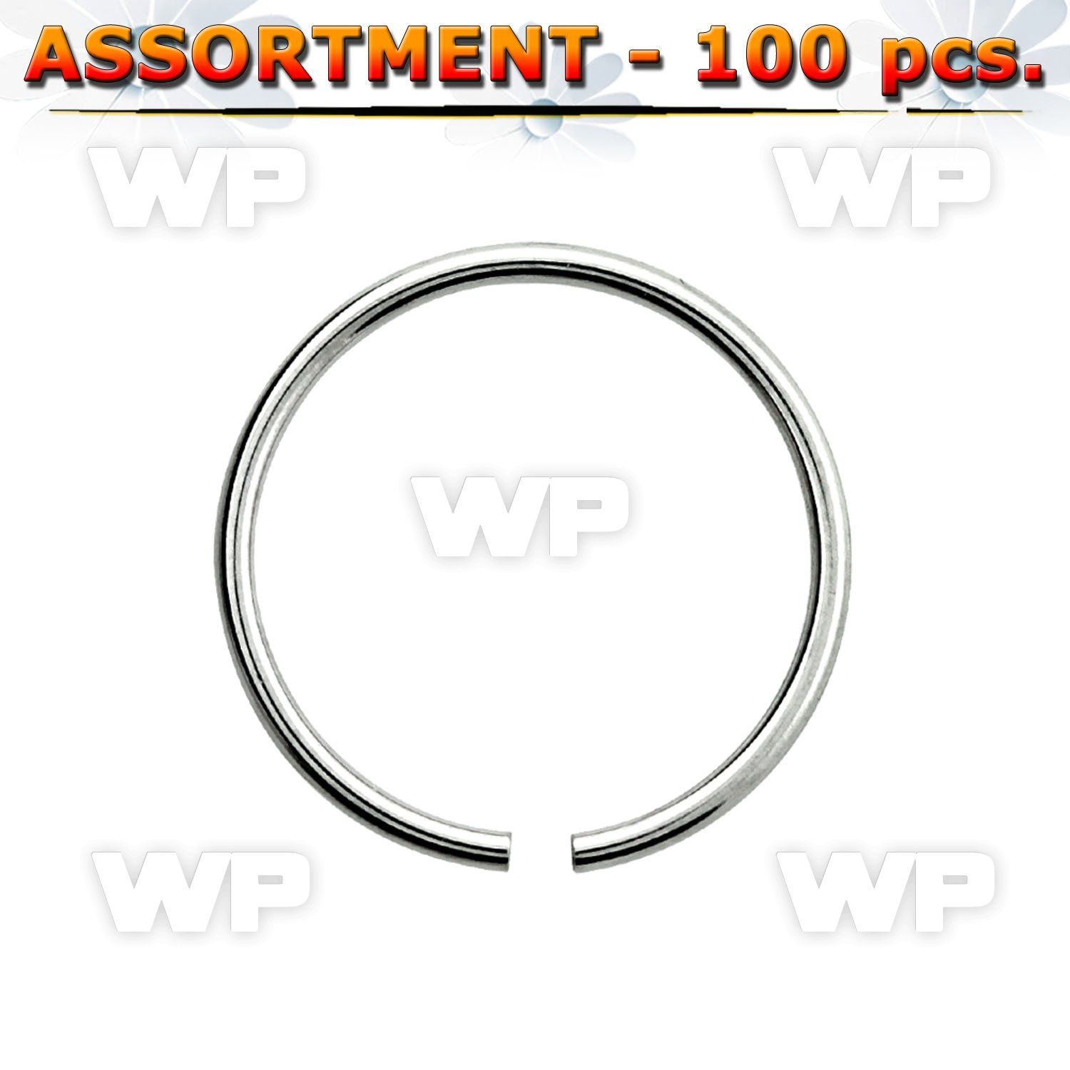 4b2kkz7 surgical steel seamless ring 0 8mm ear lobe piercing