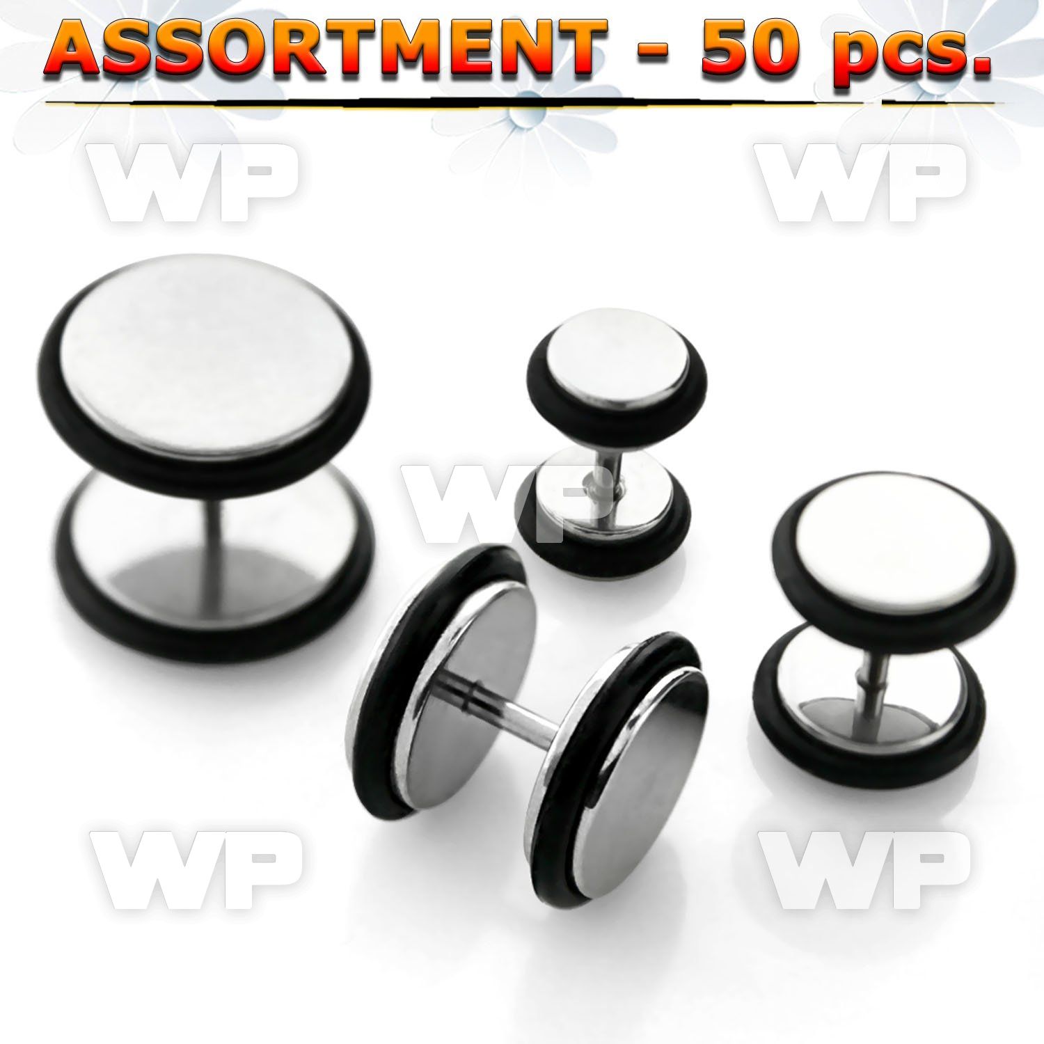 4b2kle of steel fake plug silicon o ring belly piercing