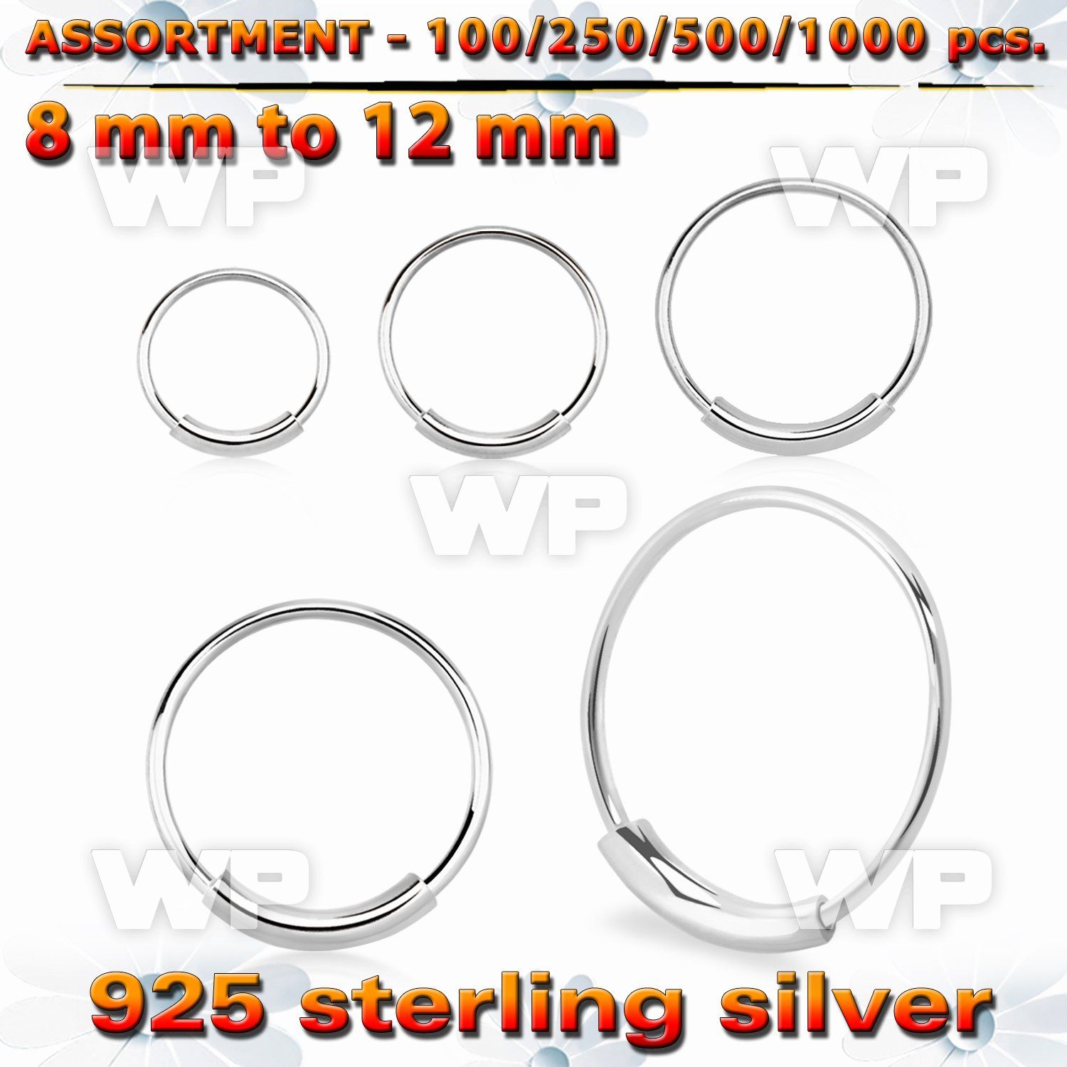 4b2kt9 silver 925 endless nose rings an outer diameter nose piercing