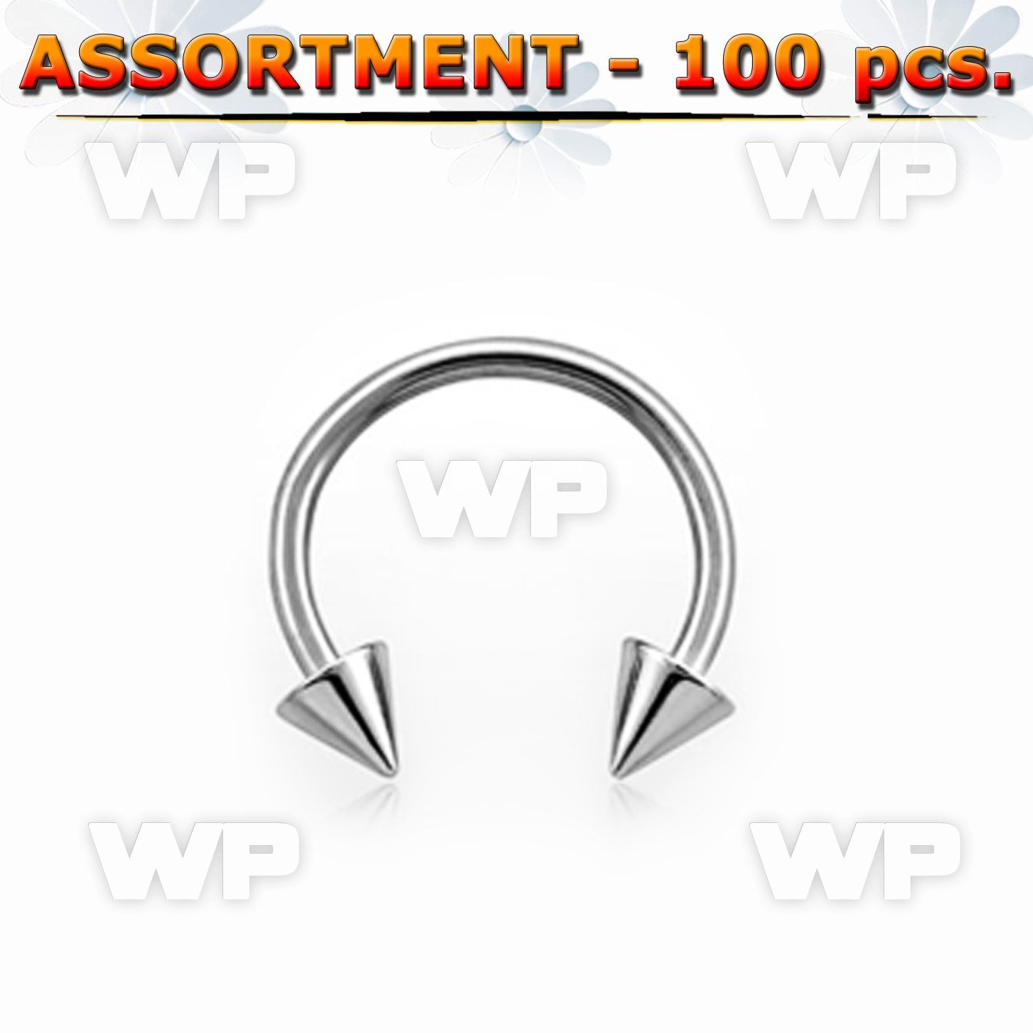 4b2kz7 surgical steel eyebrow cbr horseshoes 1 2mm 3mm cones belly piercing