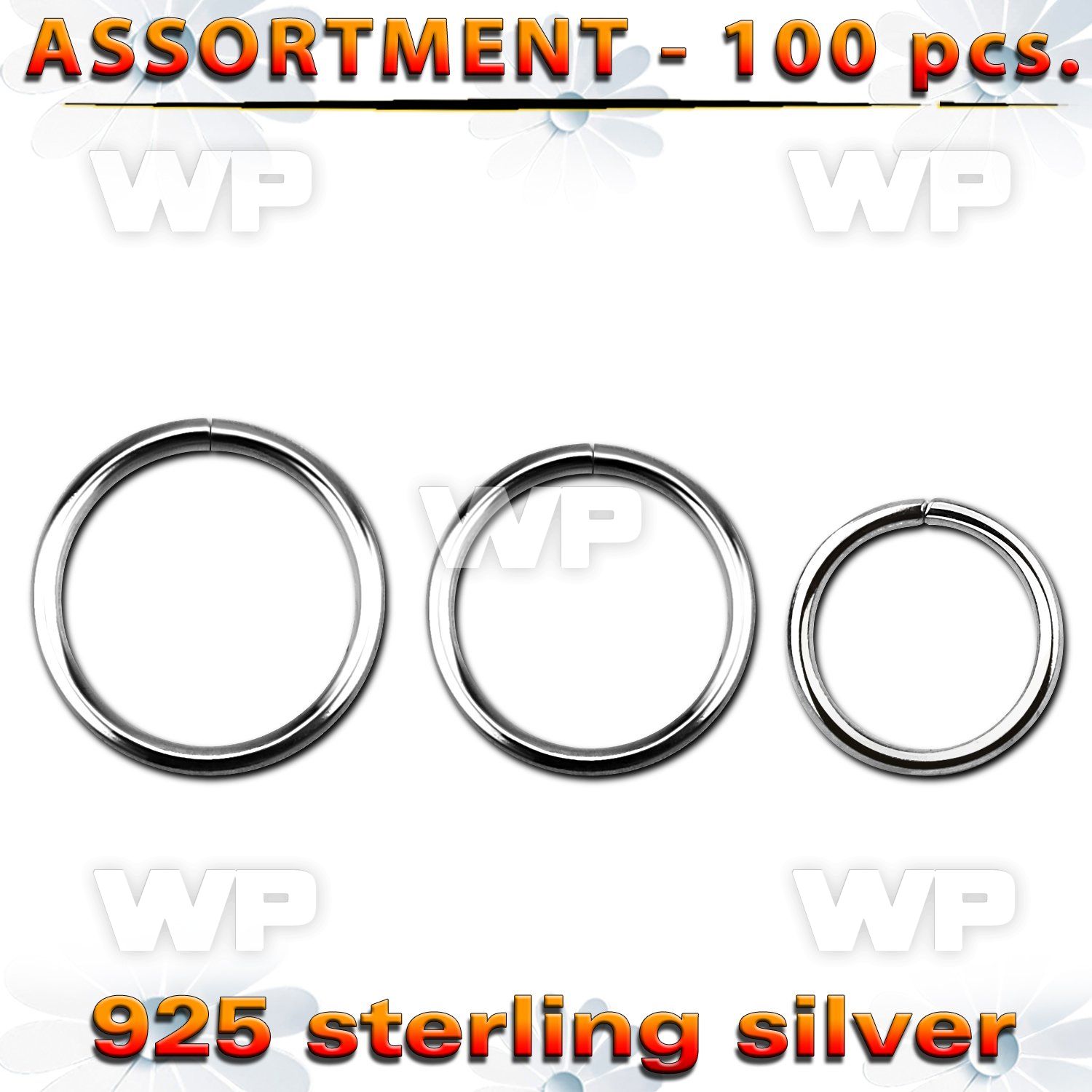 4b2ses silver 925 seamless ring 0 8mm diameter measured on the eyebrow piercing