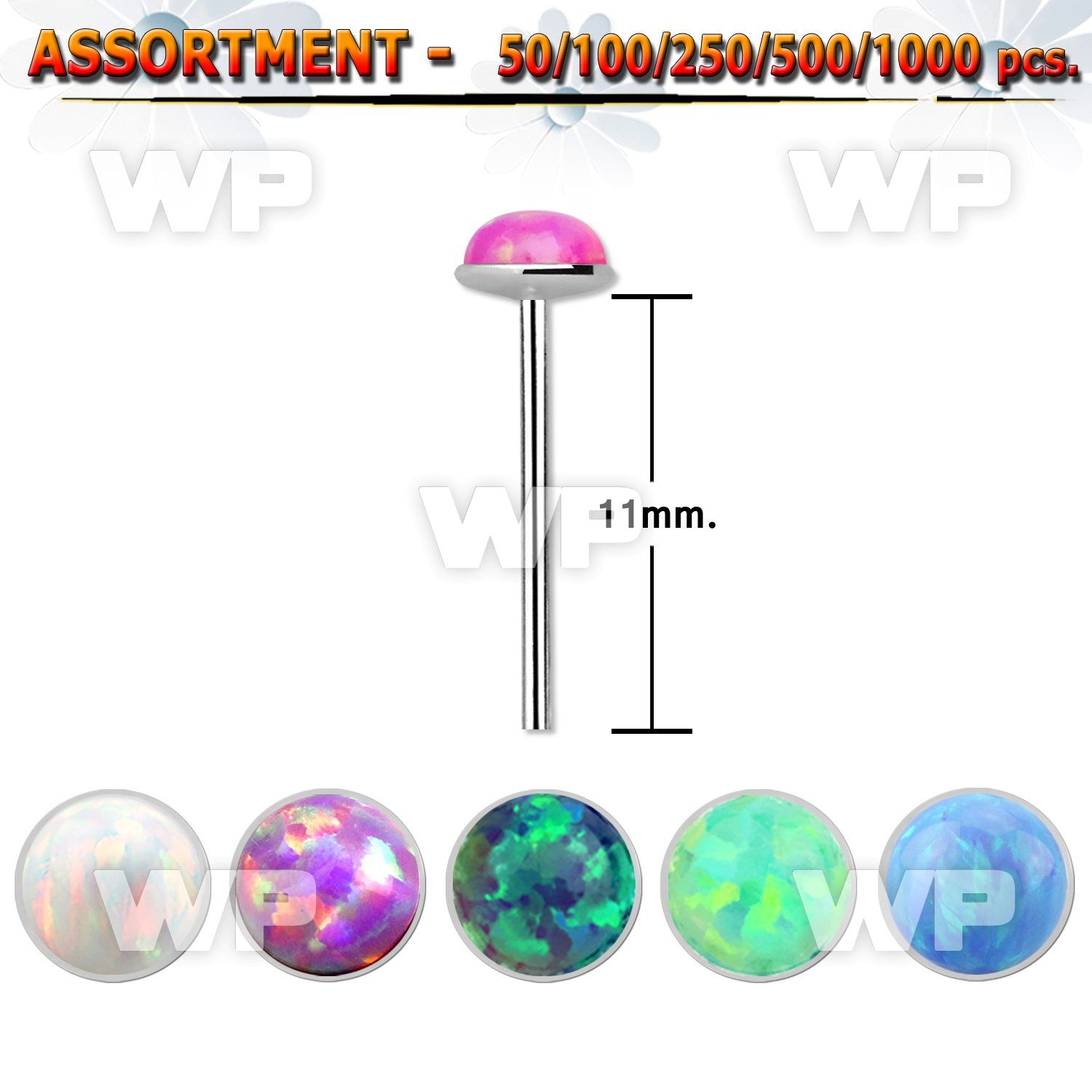 4b2slp silver 925 un bent nose stud 2 5mm round dome shaped synt nose piercing