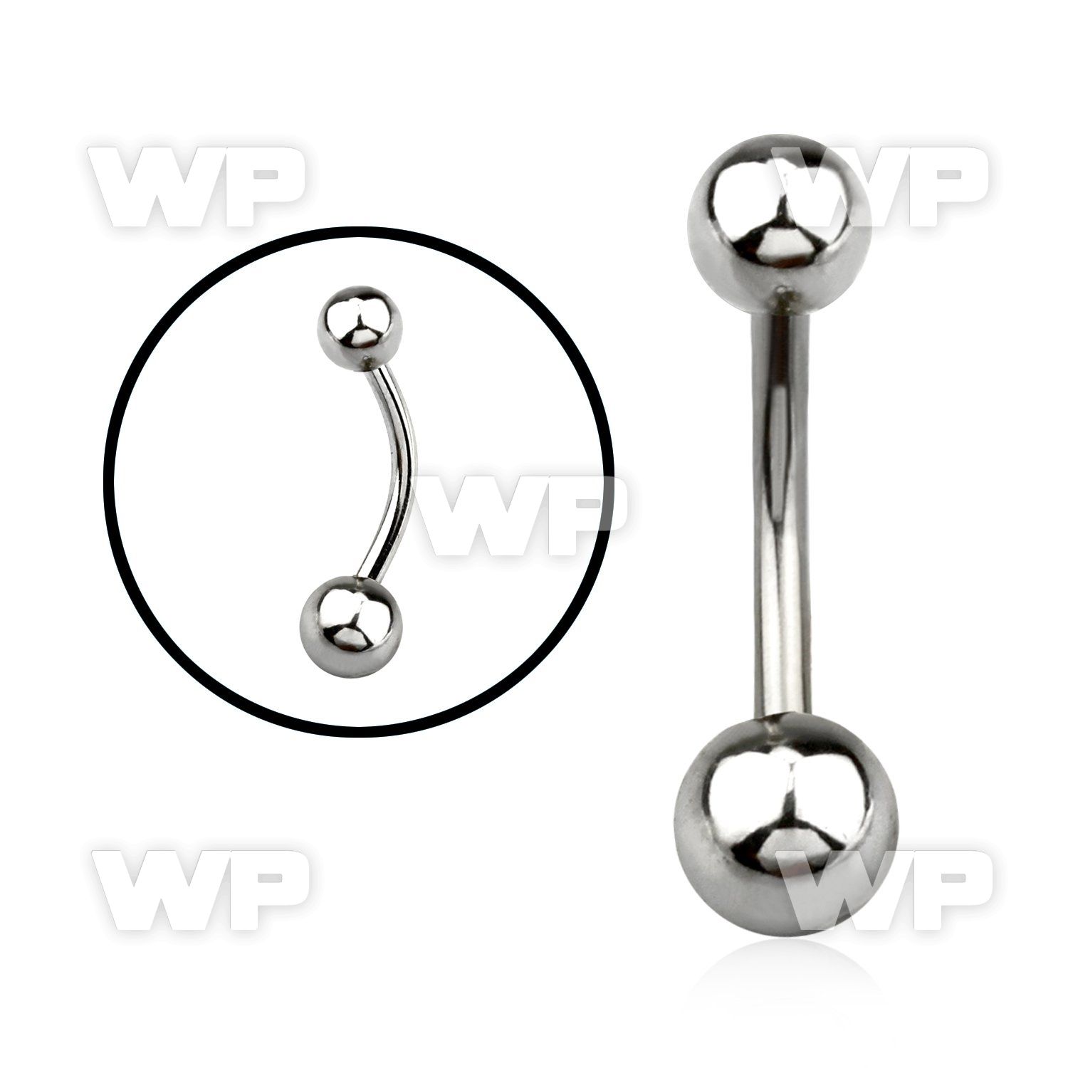 4u3 steel belly ring 5mm 6mm normal high polished steel bal belly piercing
