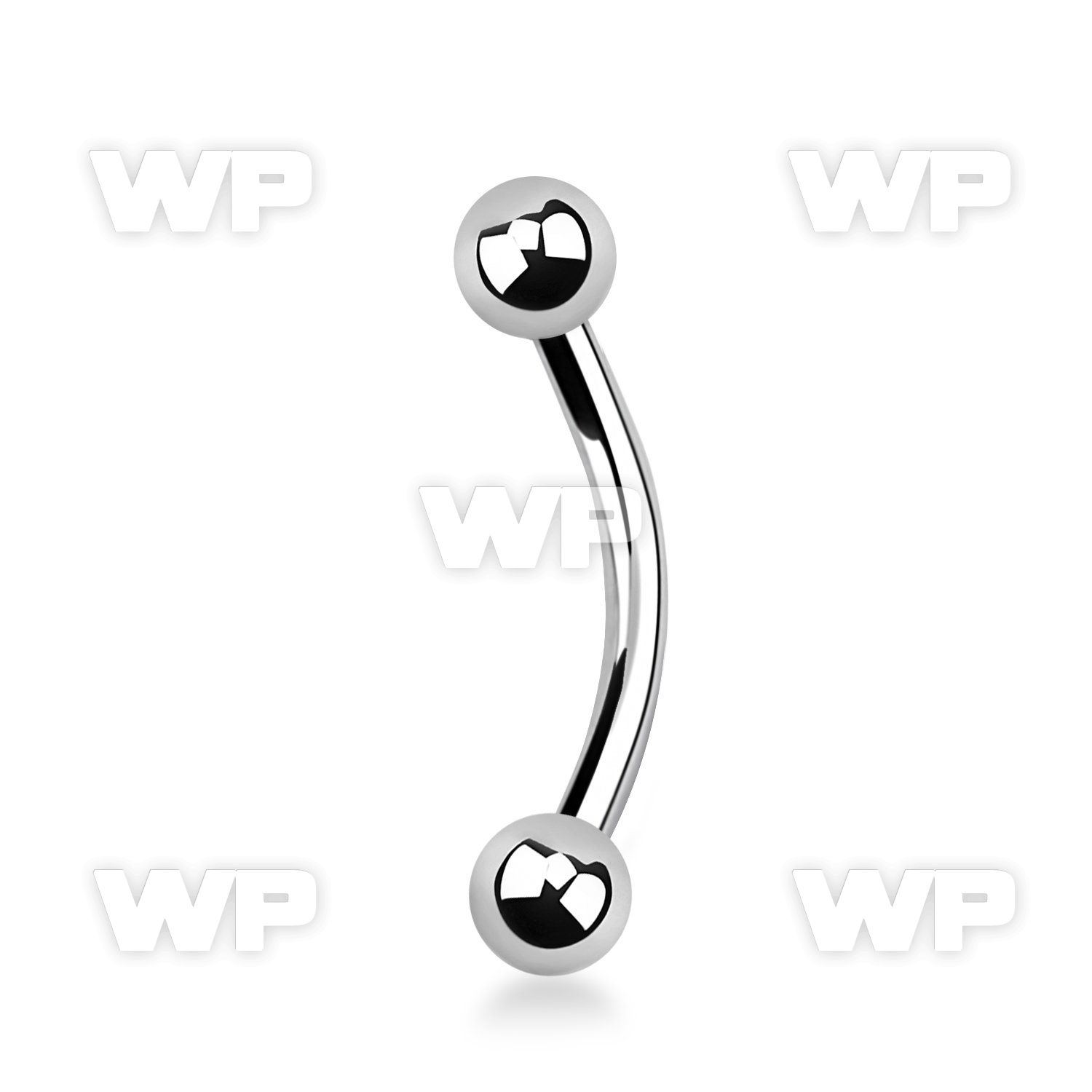 4u40 surgical steel banana 1 6mm 4mm ball belly piercing