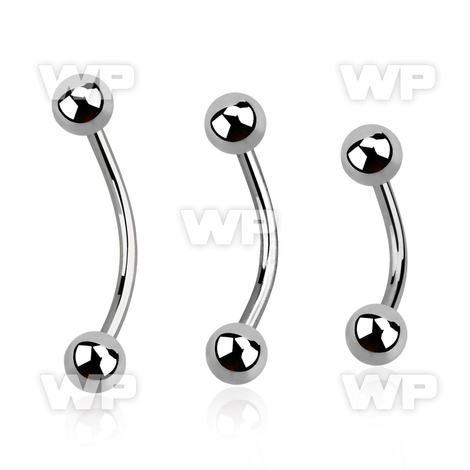 4uwkp4 316l steel micro banana 0 8mm 3mm ball eyebrow piercing